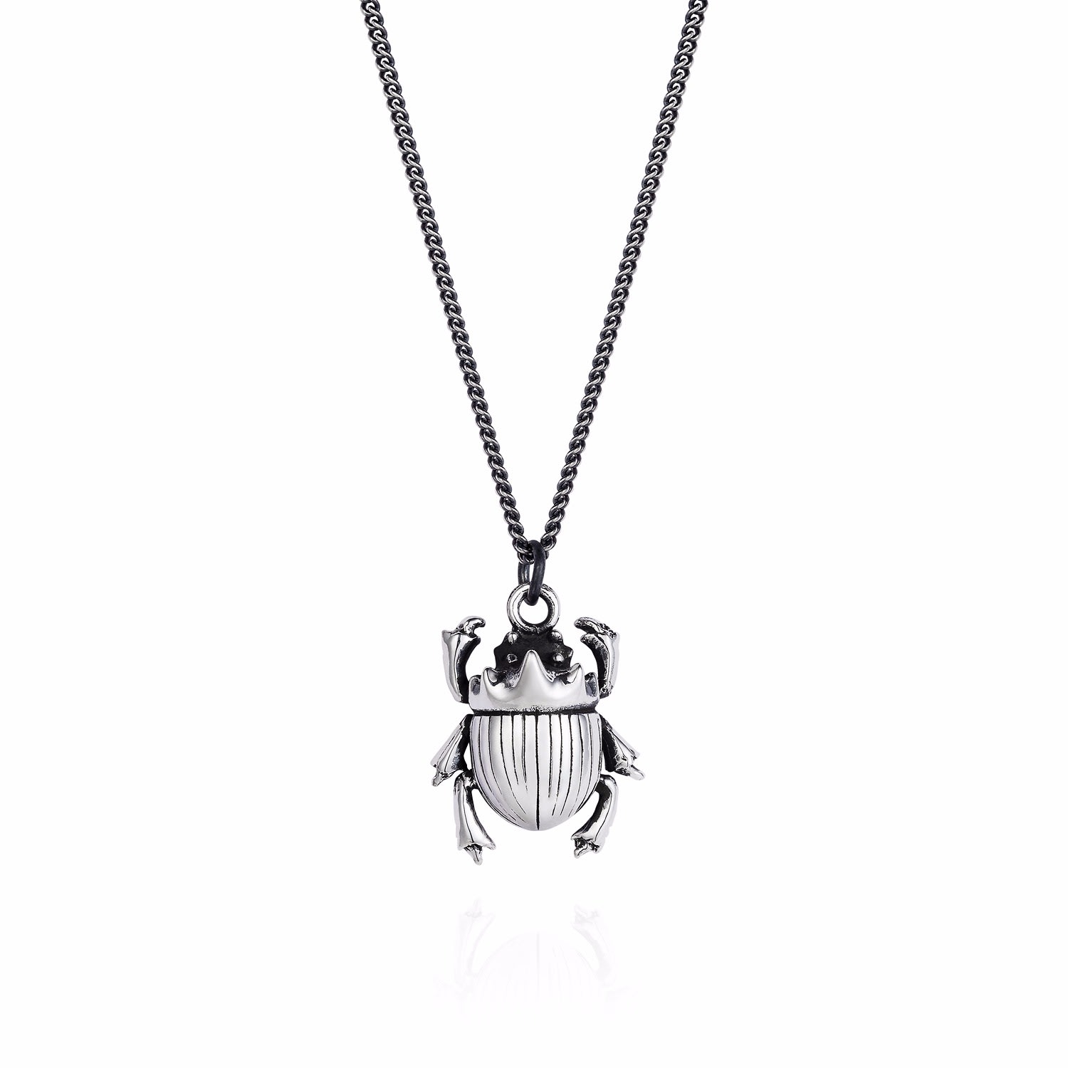 Women’s Silver Little Scarab Pendant Yasmin Everley Jewellery