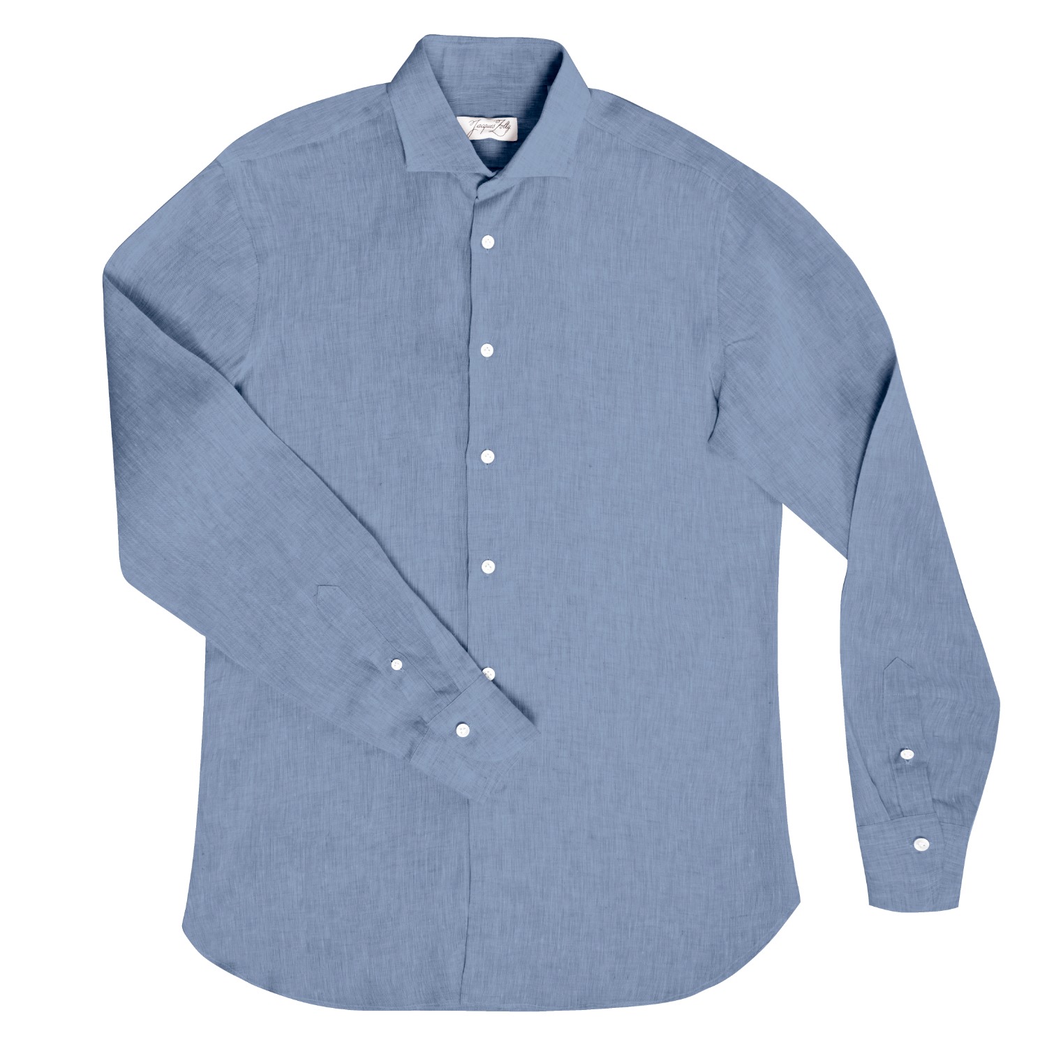 Jacques Zolty Jacques Linen Mens Shirt Sky Blue