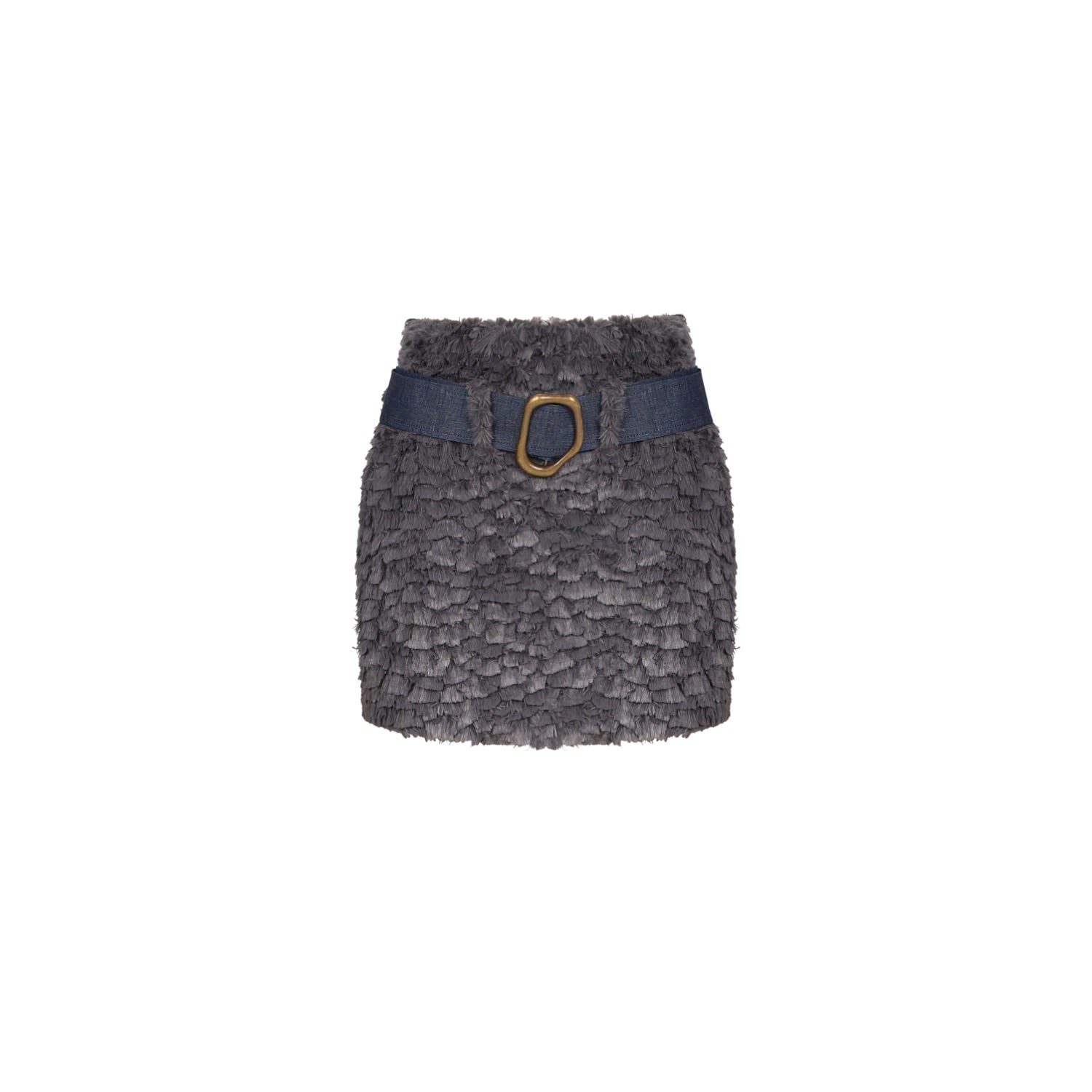 Women's Lian - Grey Mini Skirt With Gaiters | Small | Mayamu