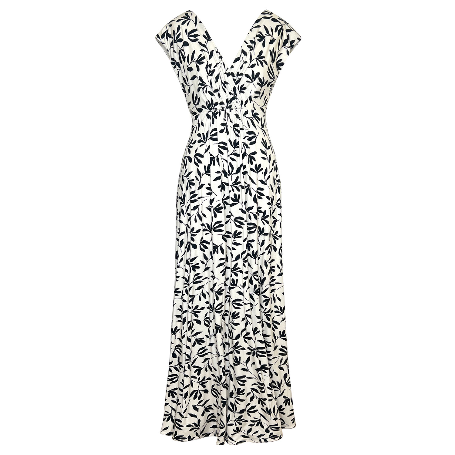 Women’s Black / Neutrals Sophia Maxi Dress In Monochrome Print M/L Alie Street London