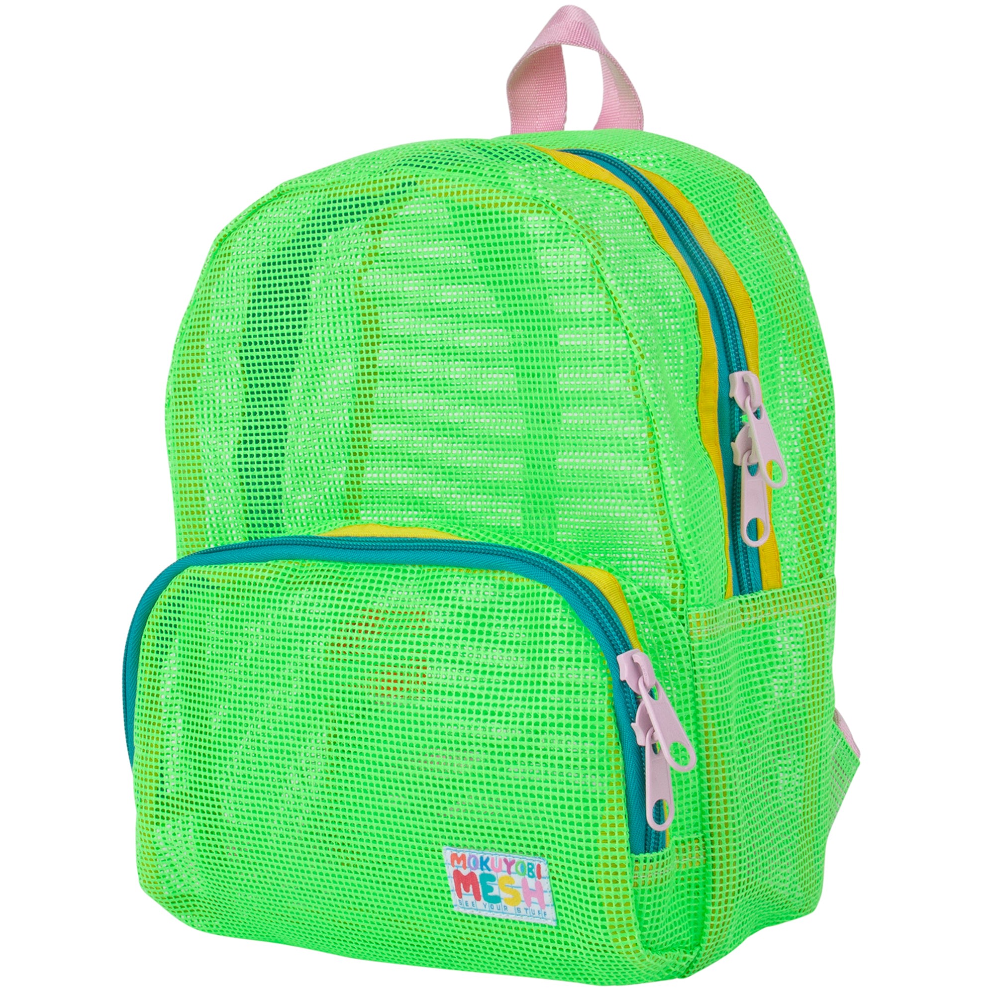 Mokuyobi Women's Green / Pink / Purple Slime Mesh Mini Backpack In Green/pink/purple