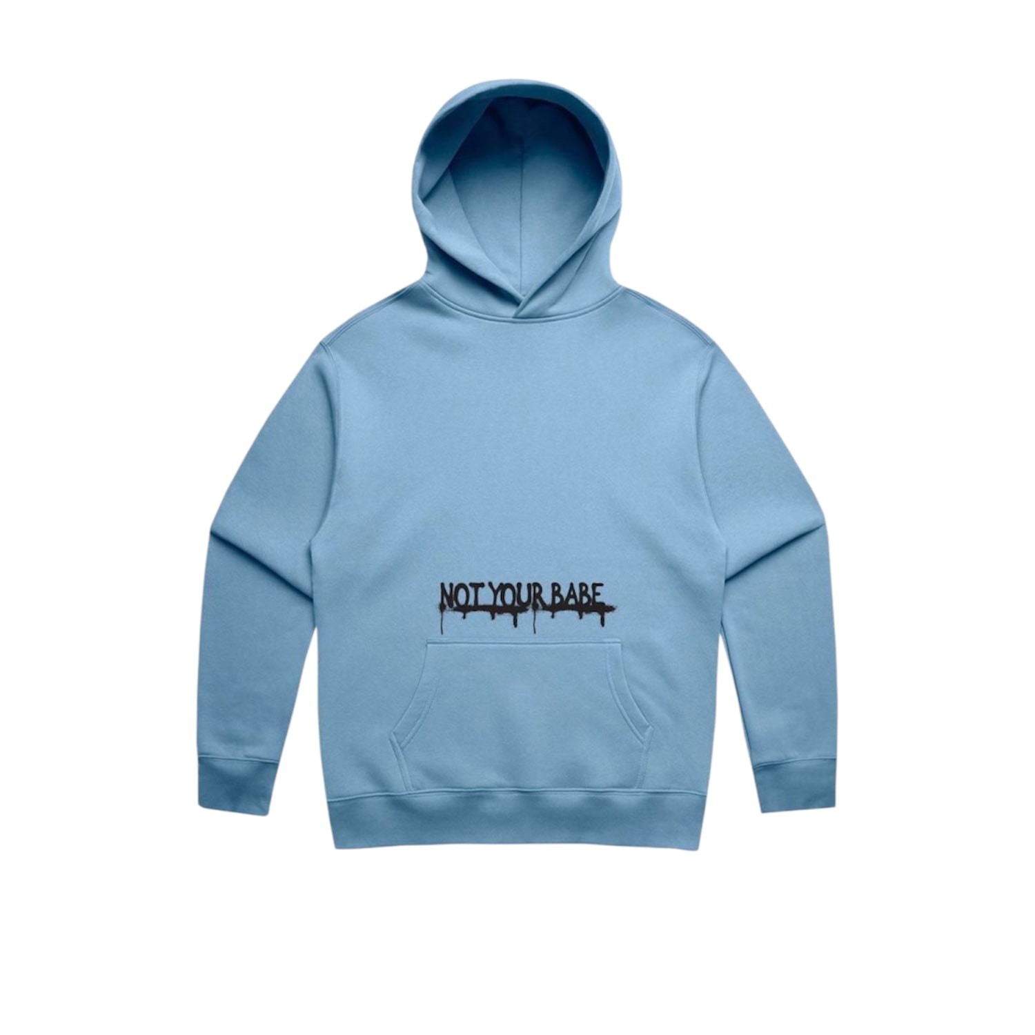 Adicora Women's Not Your Babe Hooded Sweatshirt - Blue In Blue