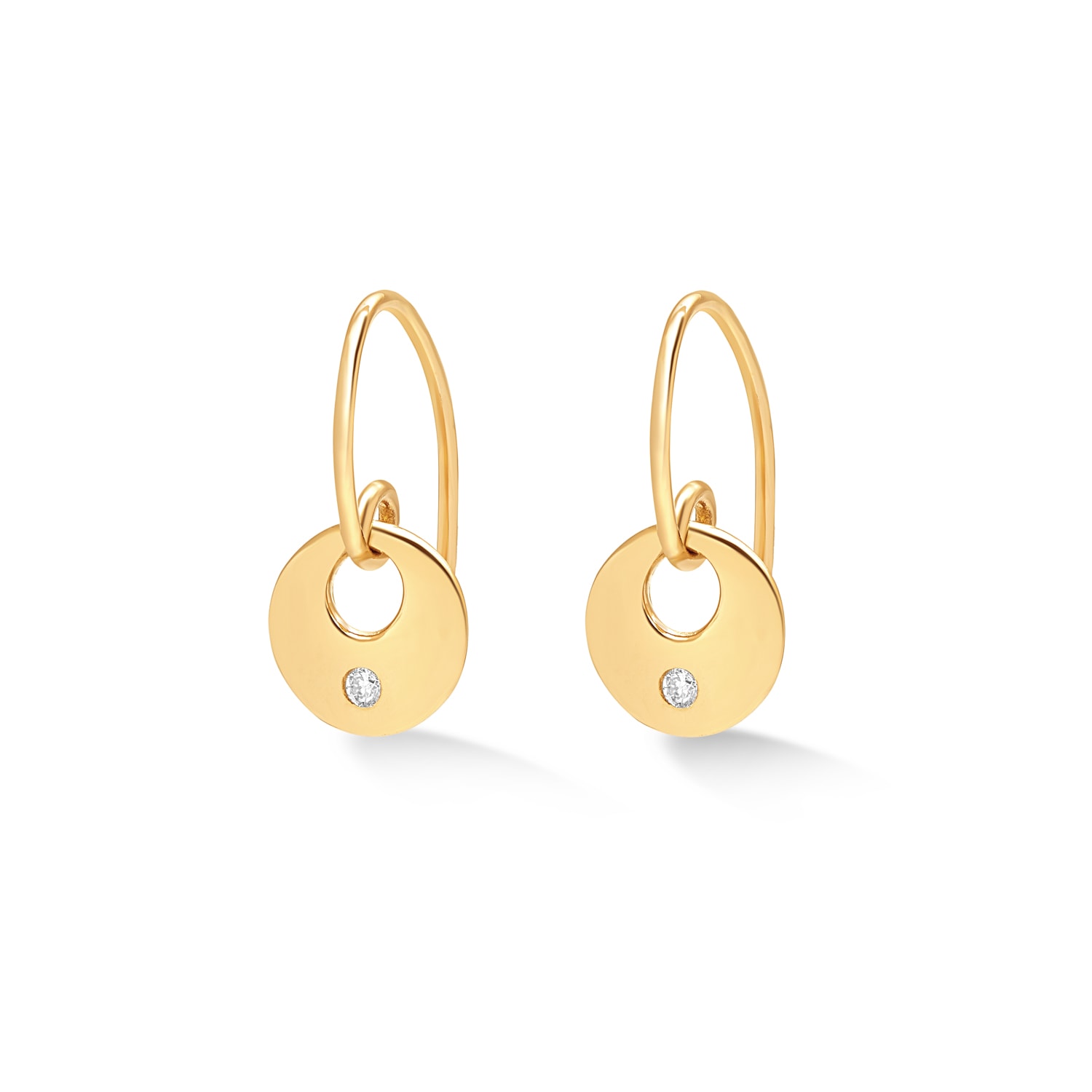 Dower & Hall Women's Solid Gold Diamond Donut Pebble Drop Earrings In Gold