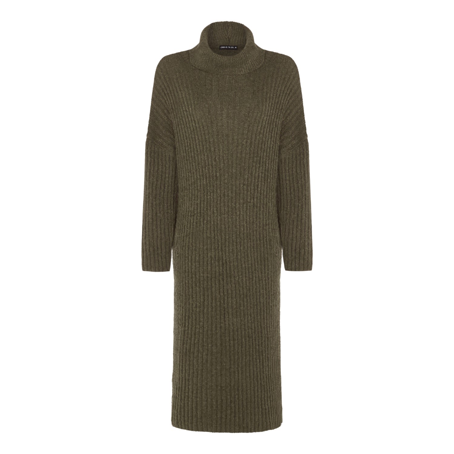 Cara & The Sky Women's Green Joey Midi Dress Khaki In Green