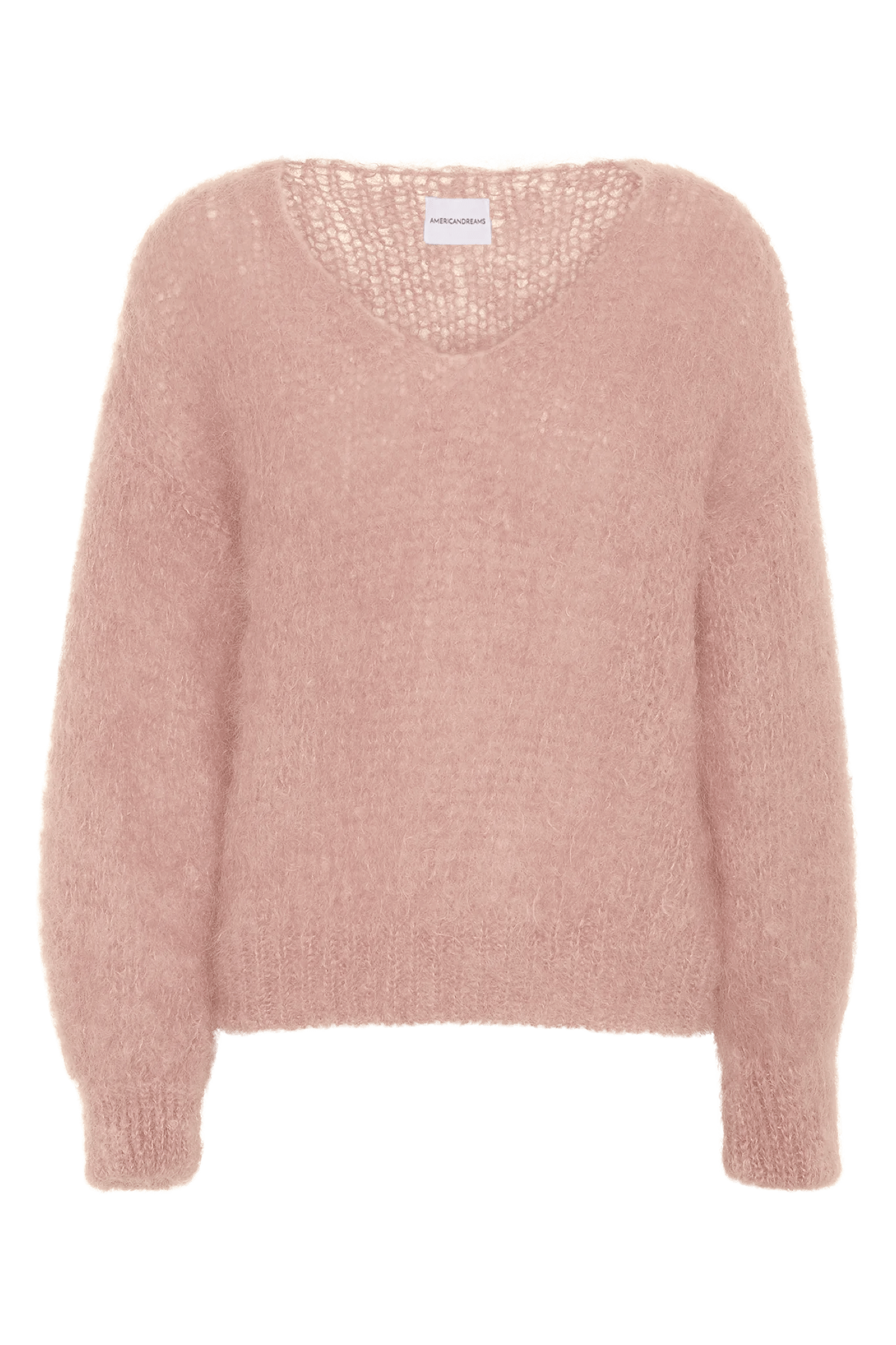 Americandreams Women's Pink / Purple Milana Ls Mohair Knit Light Pink