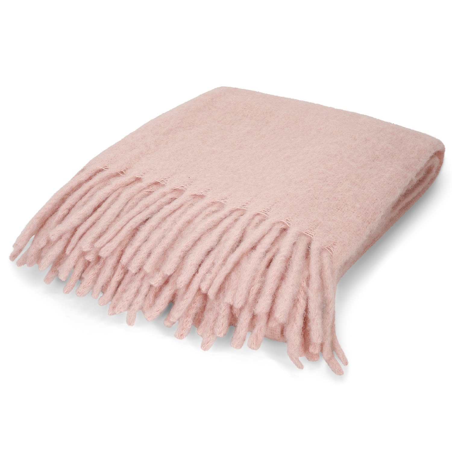 Pink / Purple "Molly" Fluffy Throw Blanket - Pink & Purple One Size Tirillm