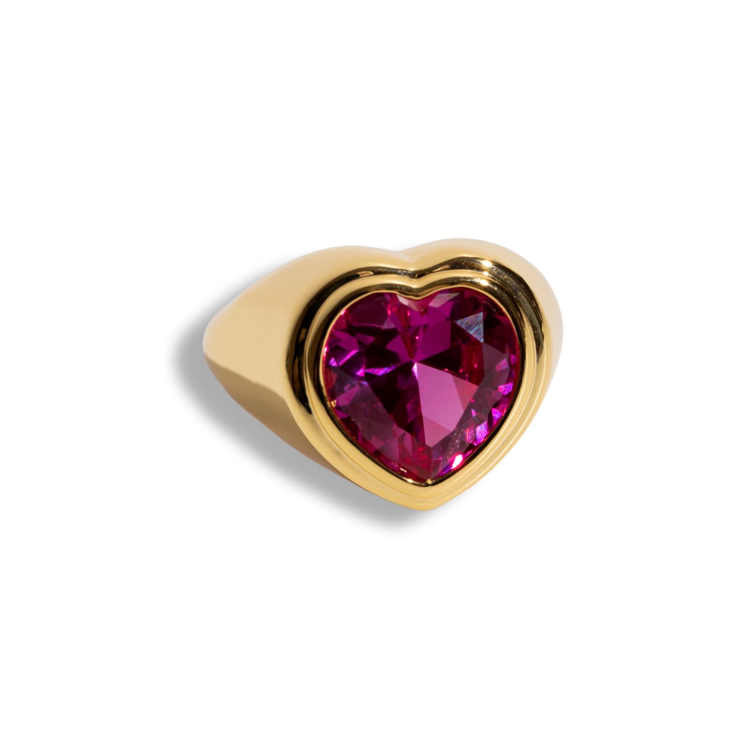 Women’s Gold Pink Peony Ring Mademoiselle Jules