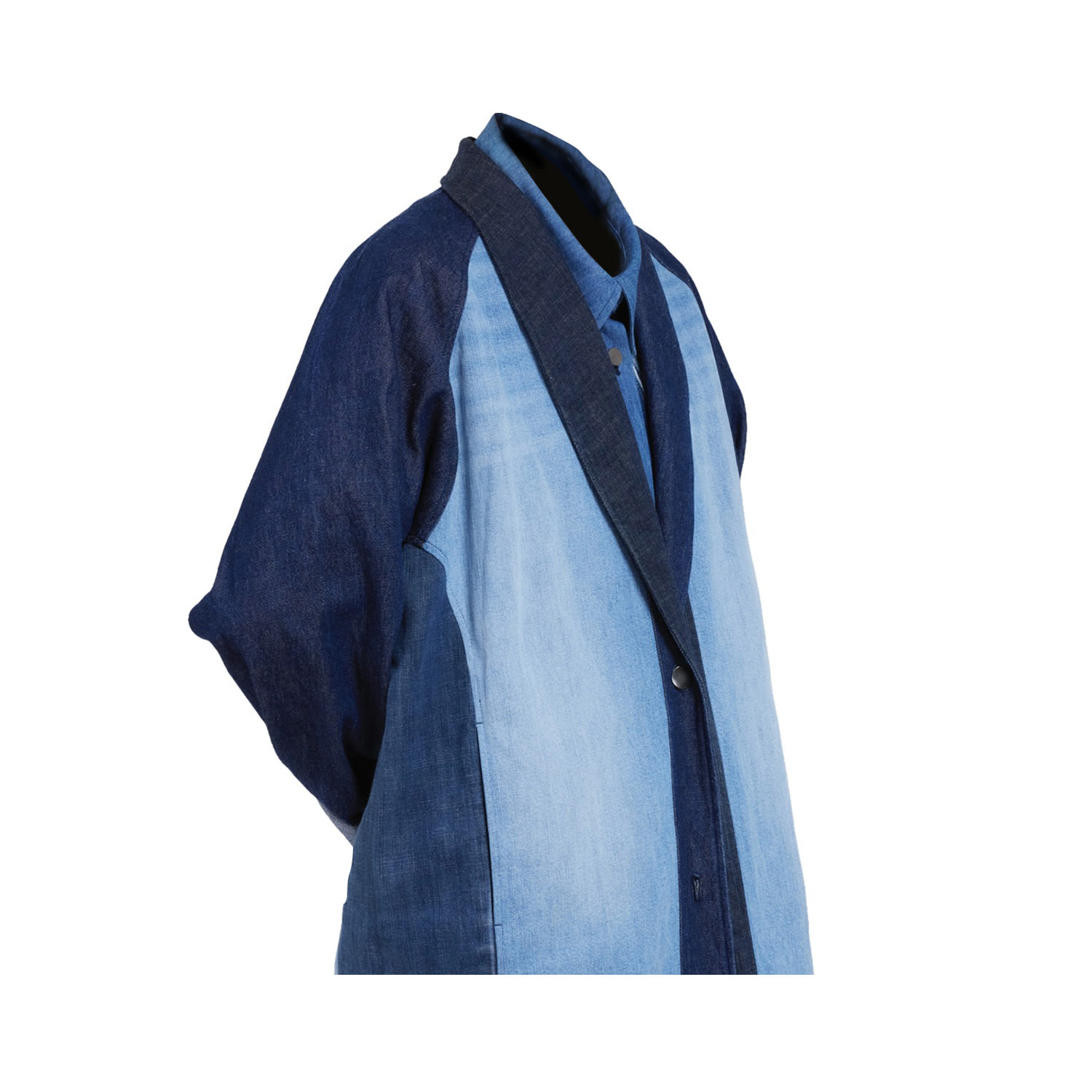 Story Wear Women's Blue Shawl Lapel Coat