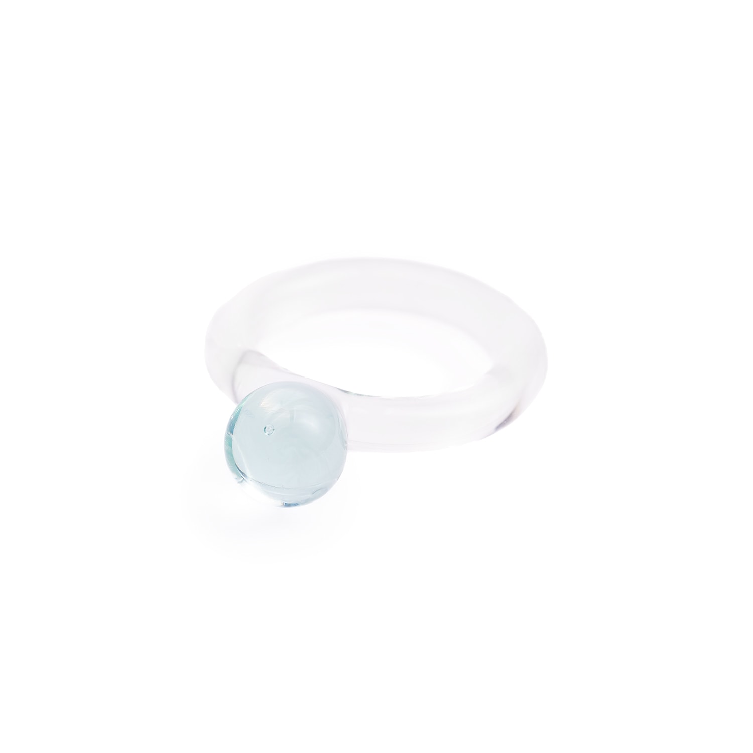 Women’s Bella Glass Ring In Mint Green Mirumiru