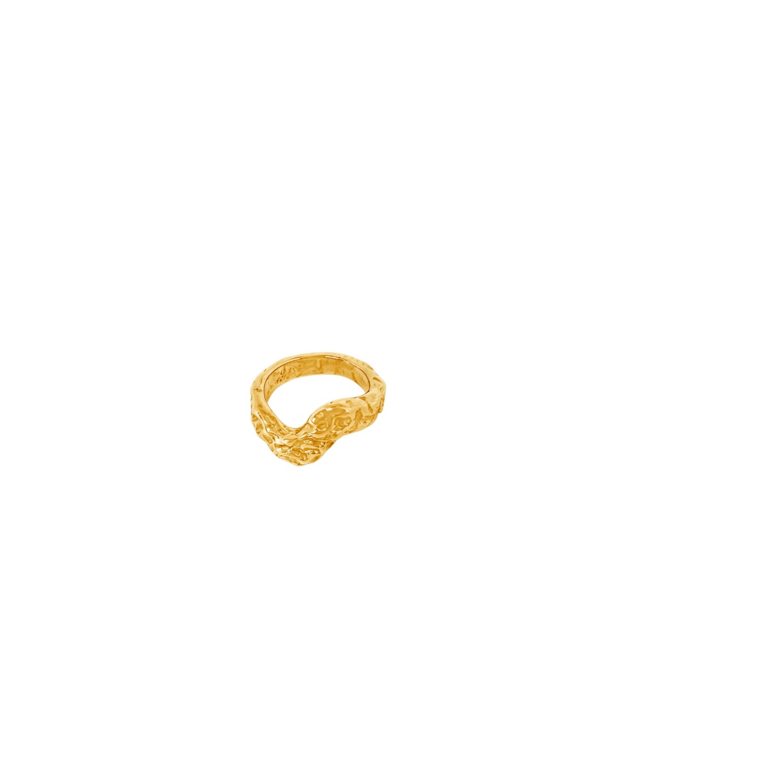 Glasstyk I/s Women's Gold Fragments Rustic Ring