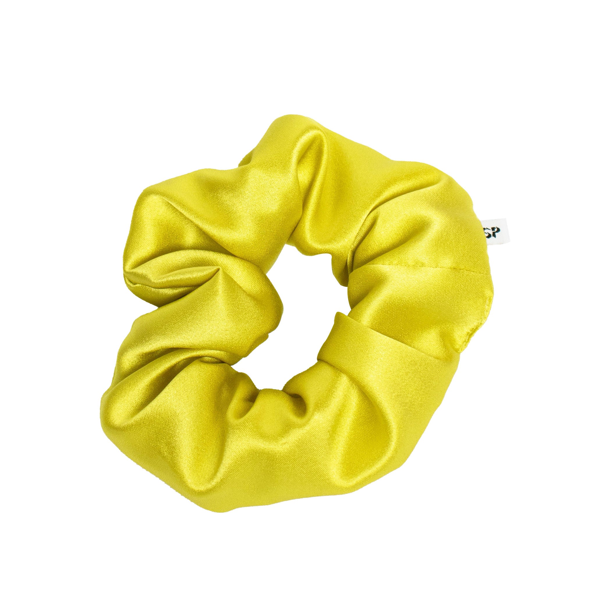 Women’s Yellow / Orange Aiya Organic Silk Scrunchie Chartreuse One Size Studio Pia