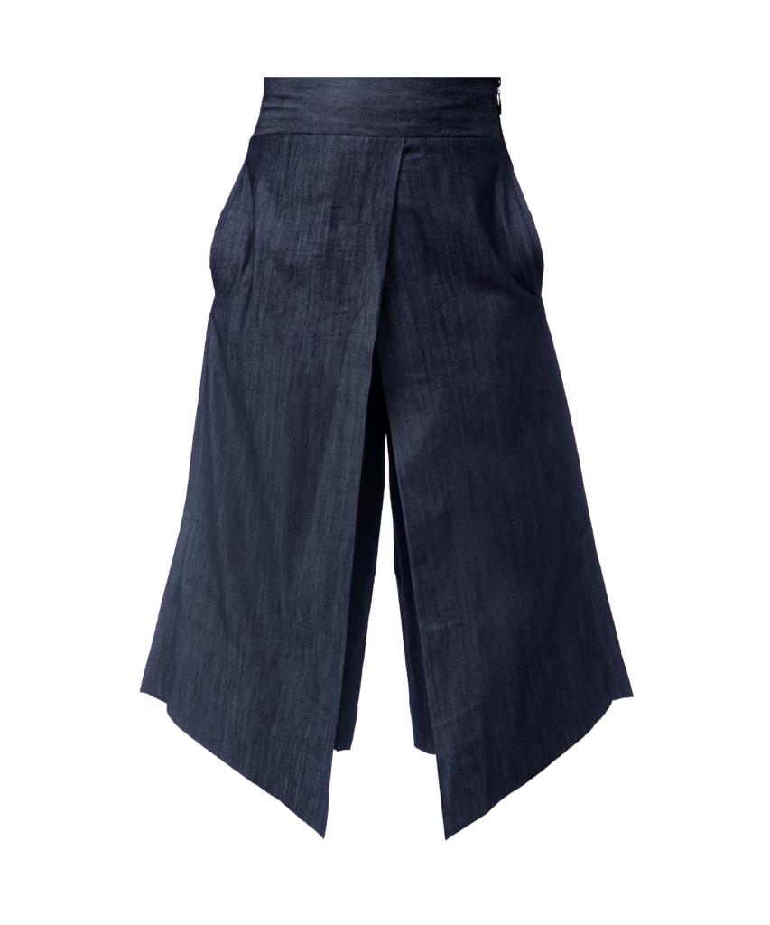 Women’s Denim Scullotes - Blue Medium Xclamations Uk