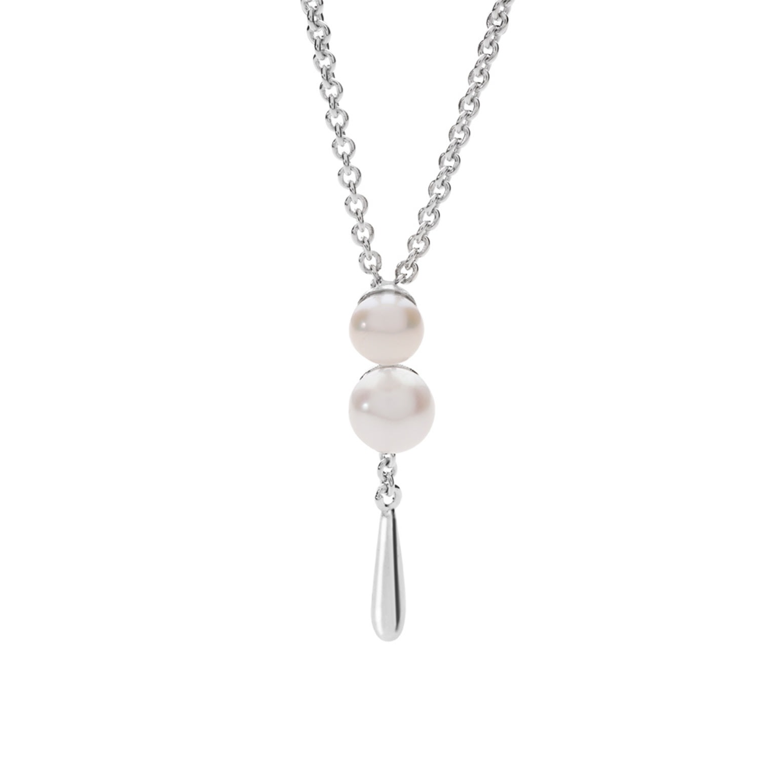 Women’s Silver Royal Pearl Drop Pendant Lucy Quartermaine