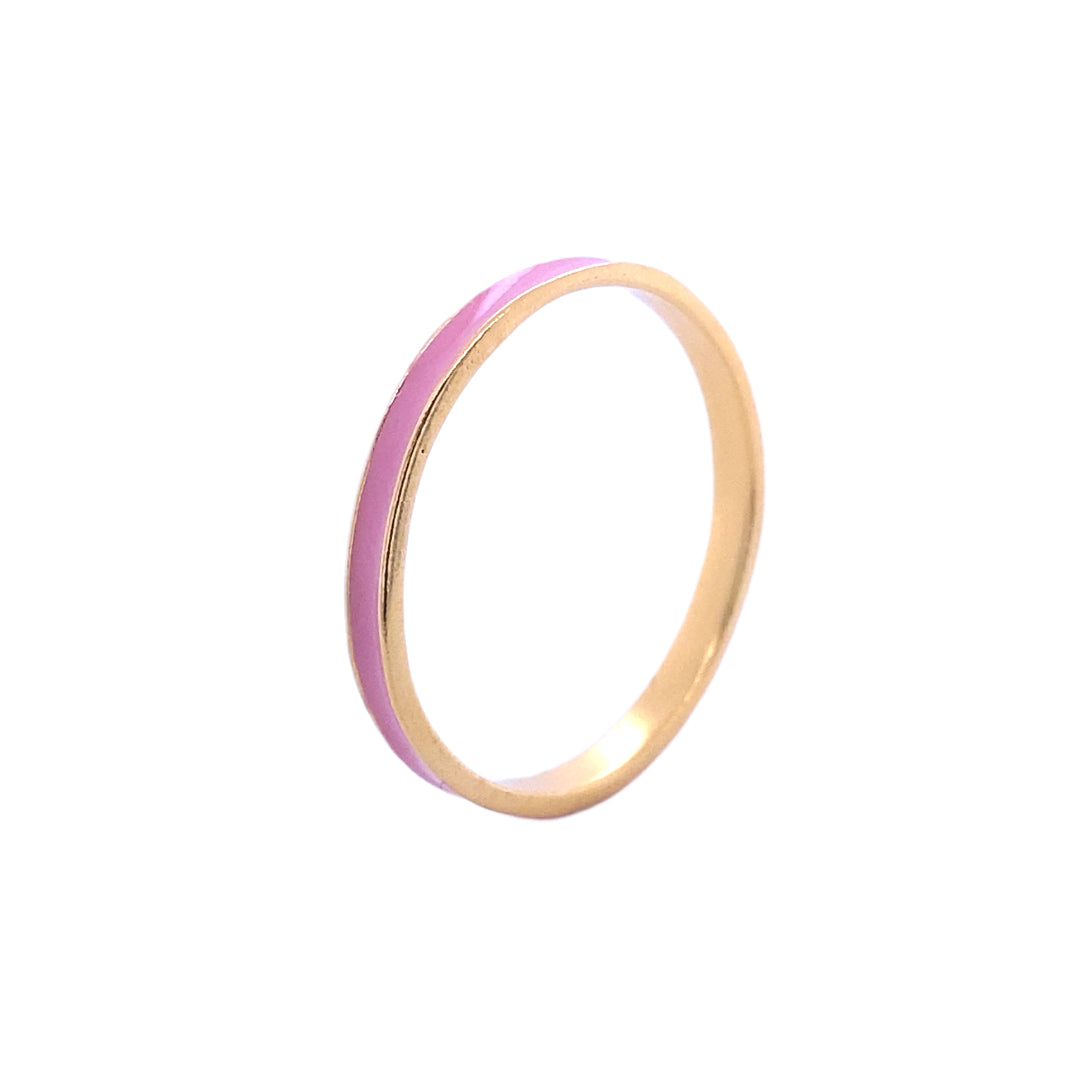 Gem Bazaar Jewellery Women's Orange / Gold Frutti Pink Ring In Gold
