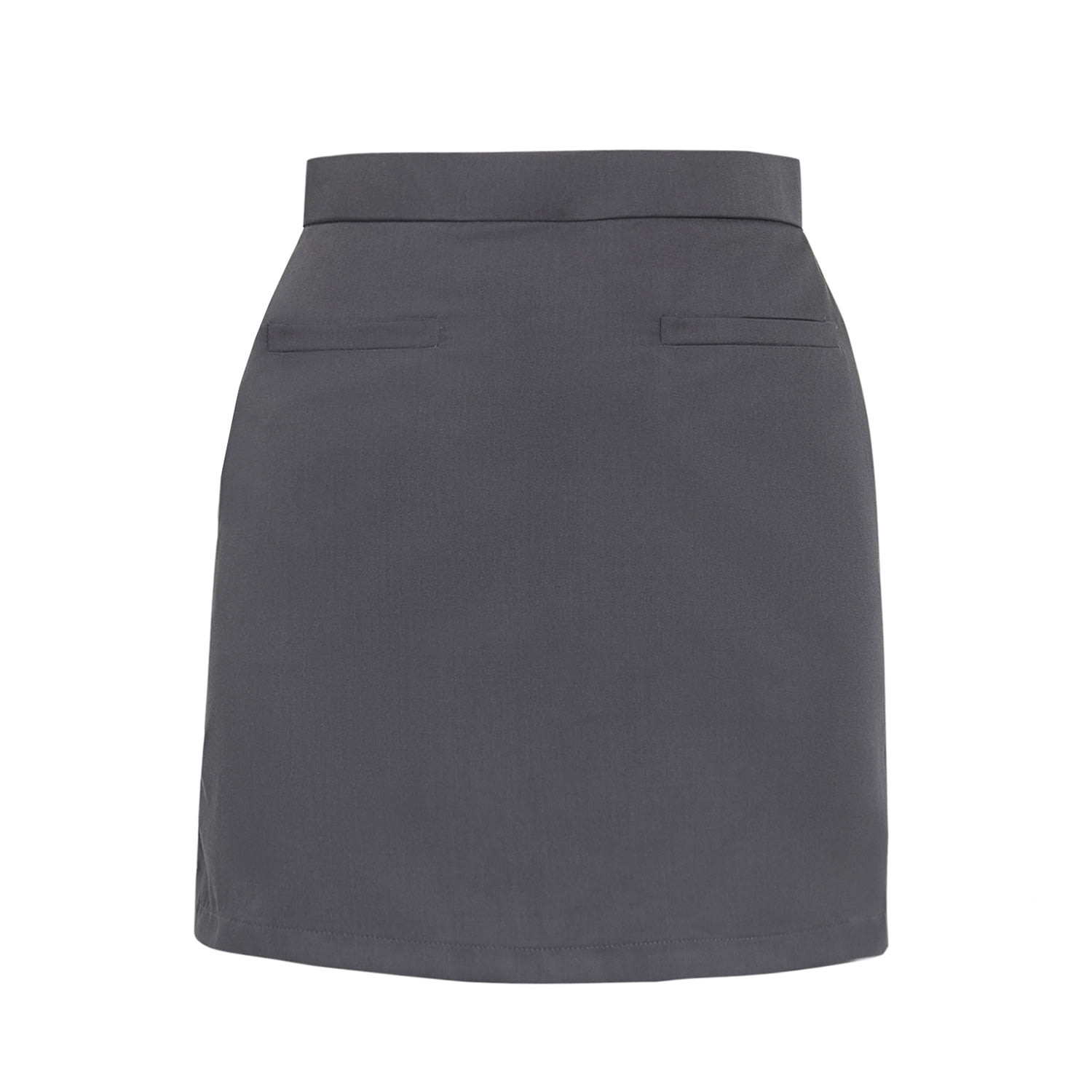 Ats The Label Women's Wilma Double Pocket Dark Grey Mini Skirt In Grey