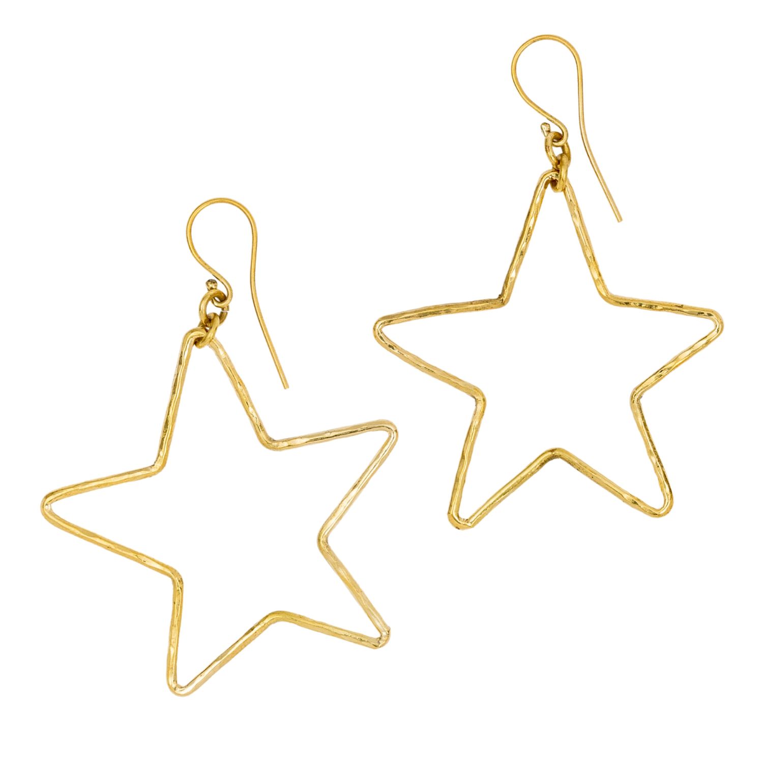 Bambaz Women's Gold Star Earrings