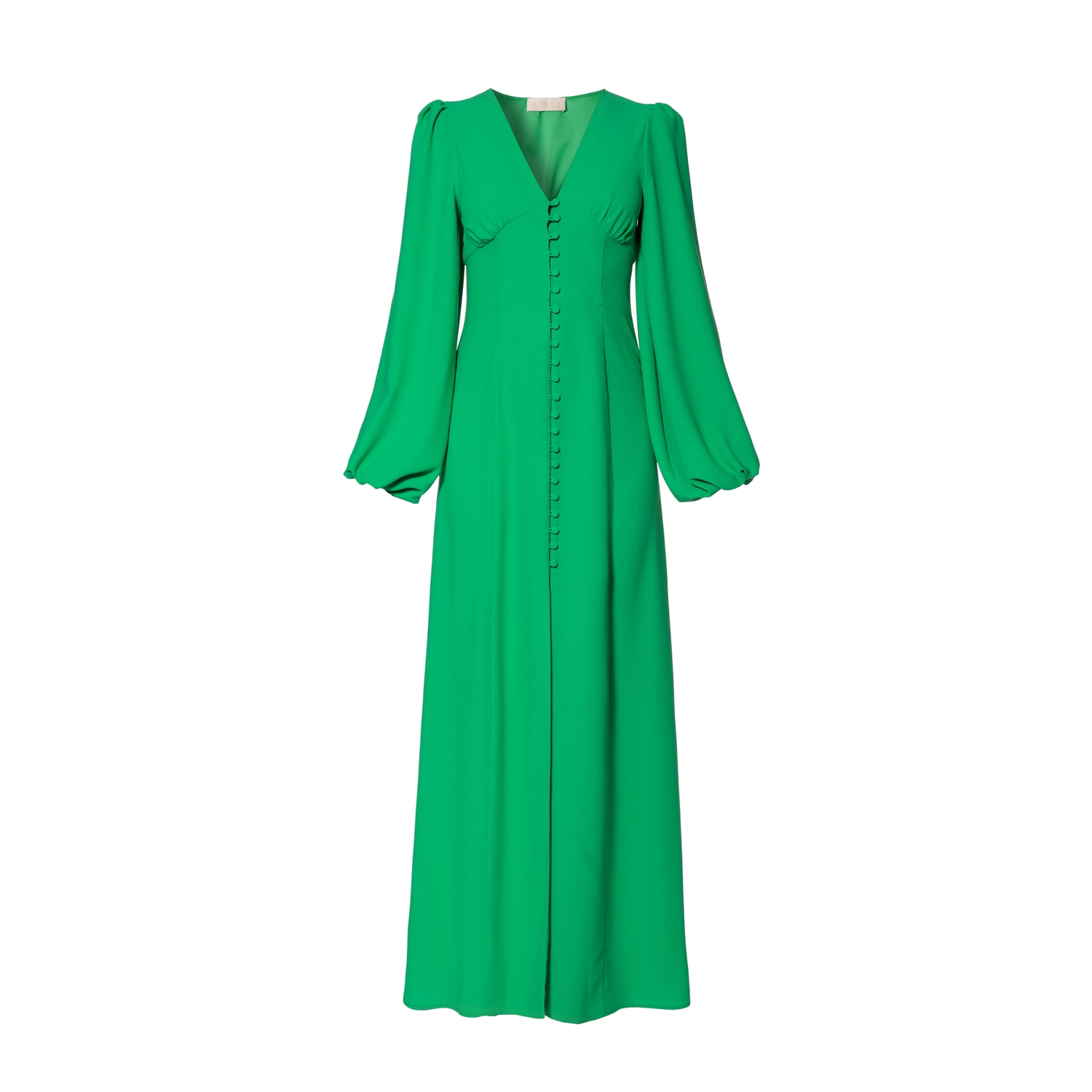 Aggi By Halewski Women's Imani Green Bohemian Style Maxi Dress In Green