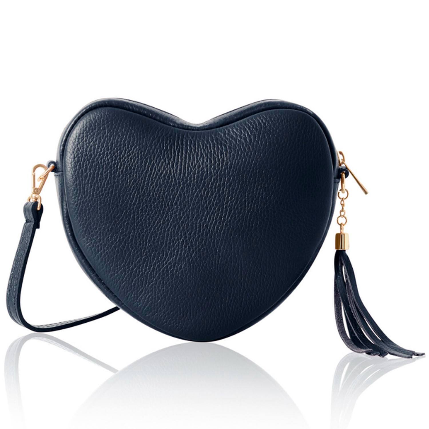 Betsy & Floss Women's Venice Heart Bag In Navy Blue In Blue