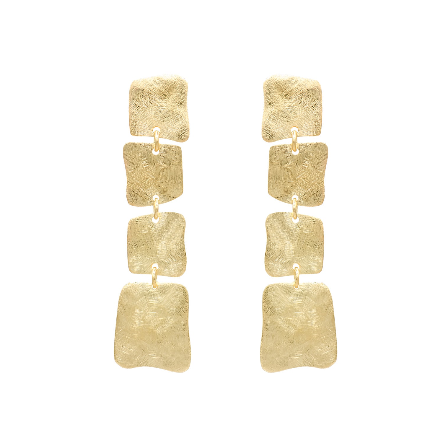 Marcia Moran Women's Gold Amina Multi Square Post Earrings In Gold