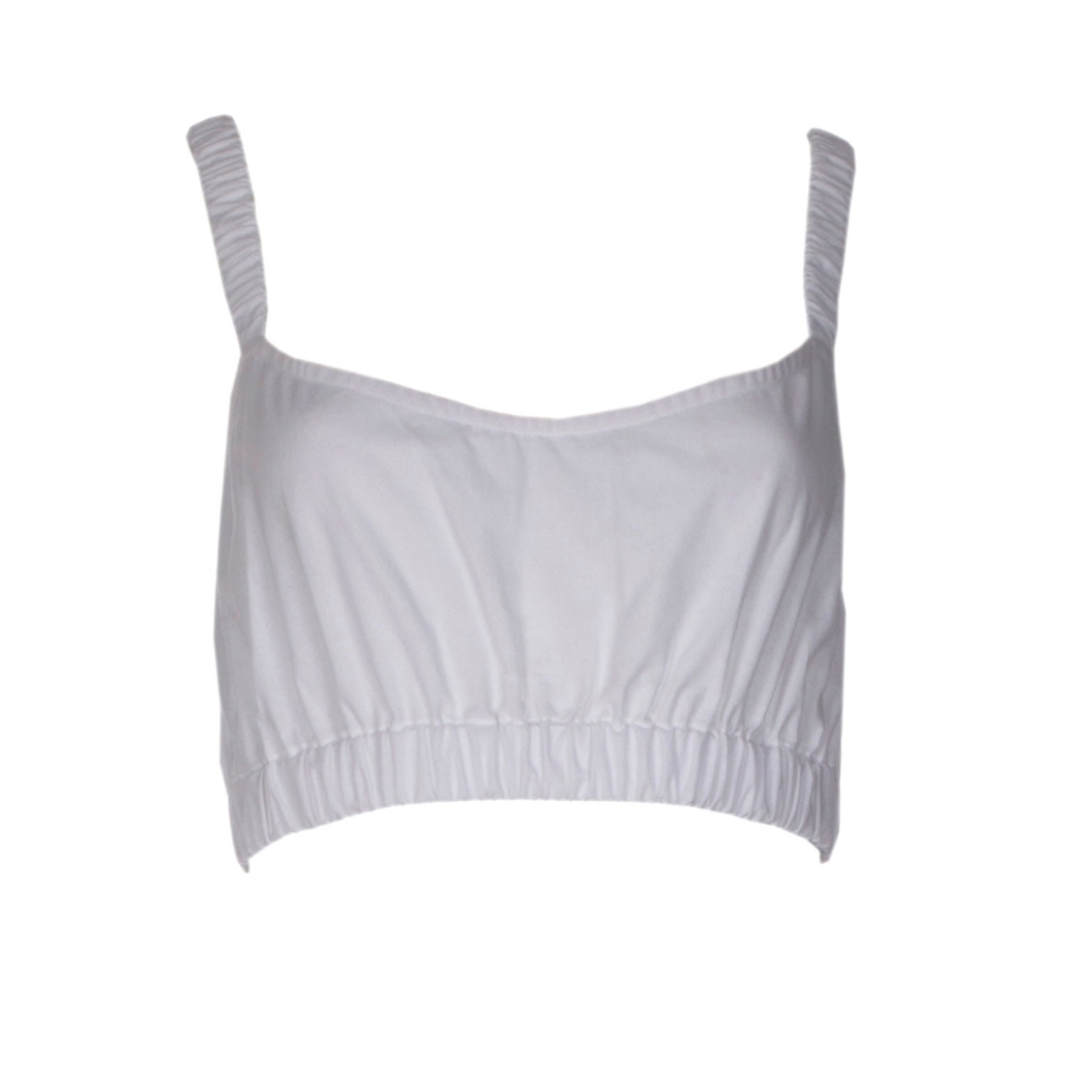 Roses Are Red Women's Sundays Cotton Crop Top In White In White