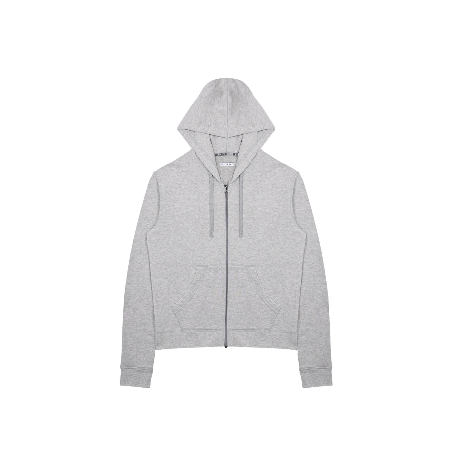 The Koozy Women's Grey Bendet Hoodie In Melange In Grey