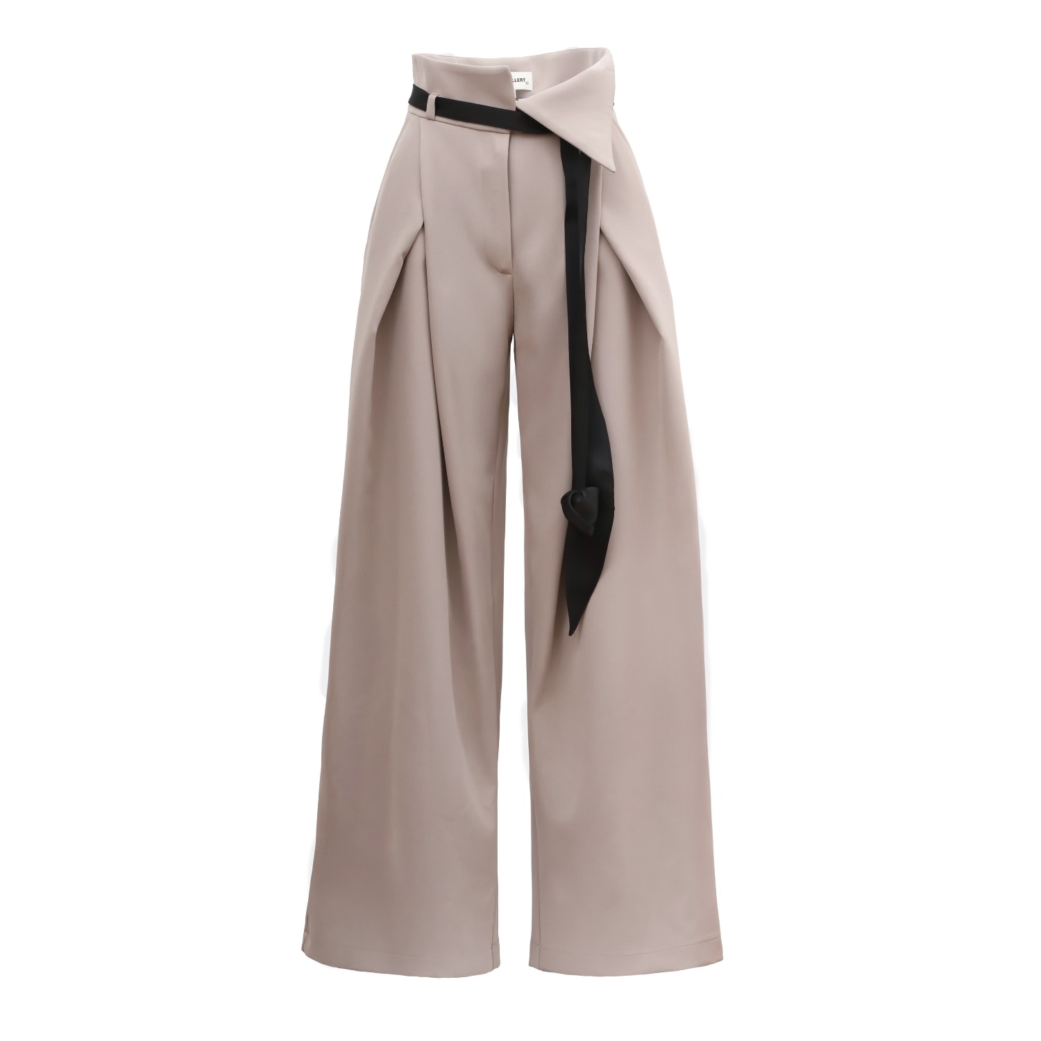 Julia Allert Women's Neutrals Fashion Forward Wide-leg Pants & Contrast Belt - Beige In Neutral