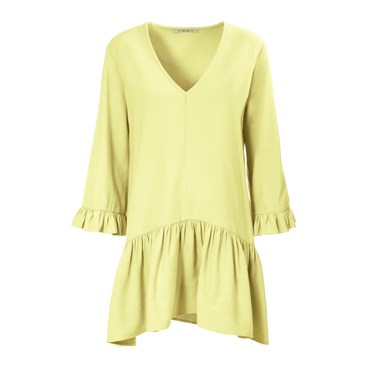 Women’s Yellow / Orange Abby Lemon Yellow Dress Xxs Vikiglow