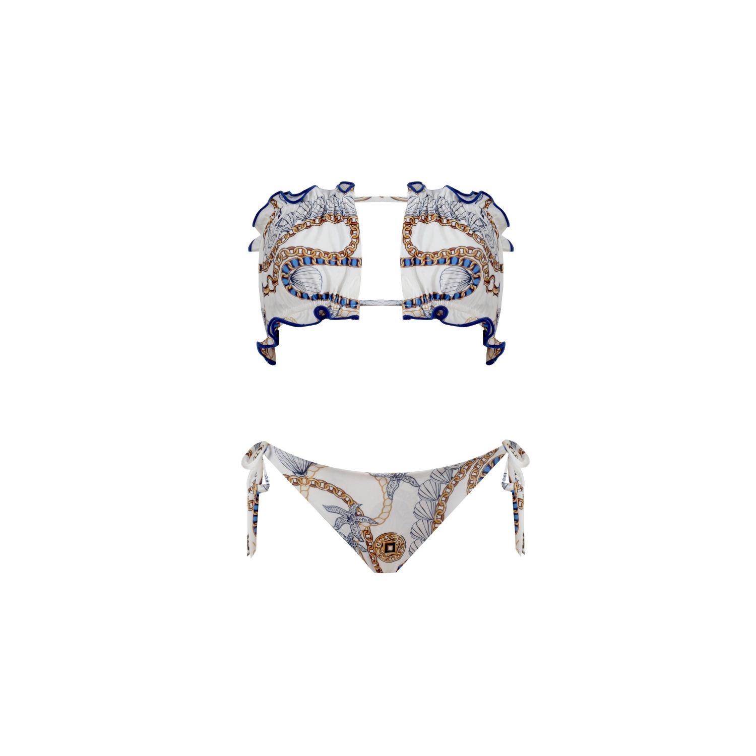 Nur Karaata Women's White Sun Tropezienne Bikini Set In White