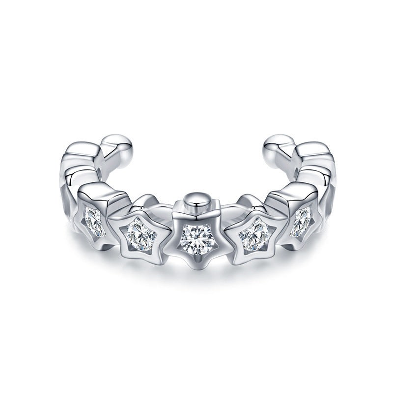 Gold Trip Women's Stellar Ear Cuff In Silver