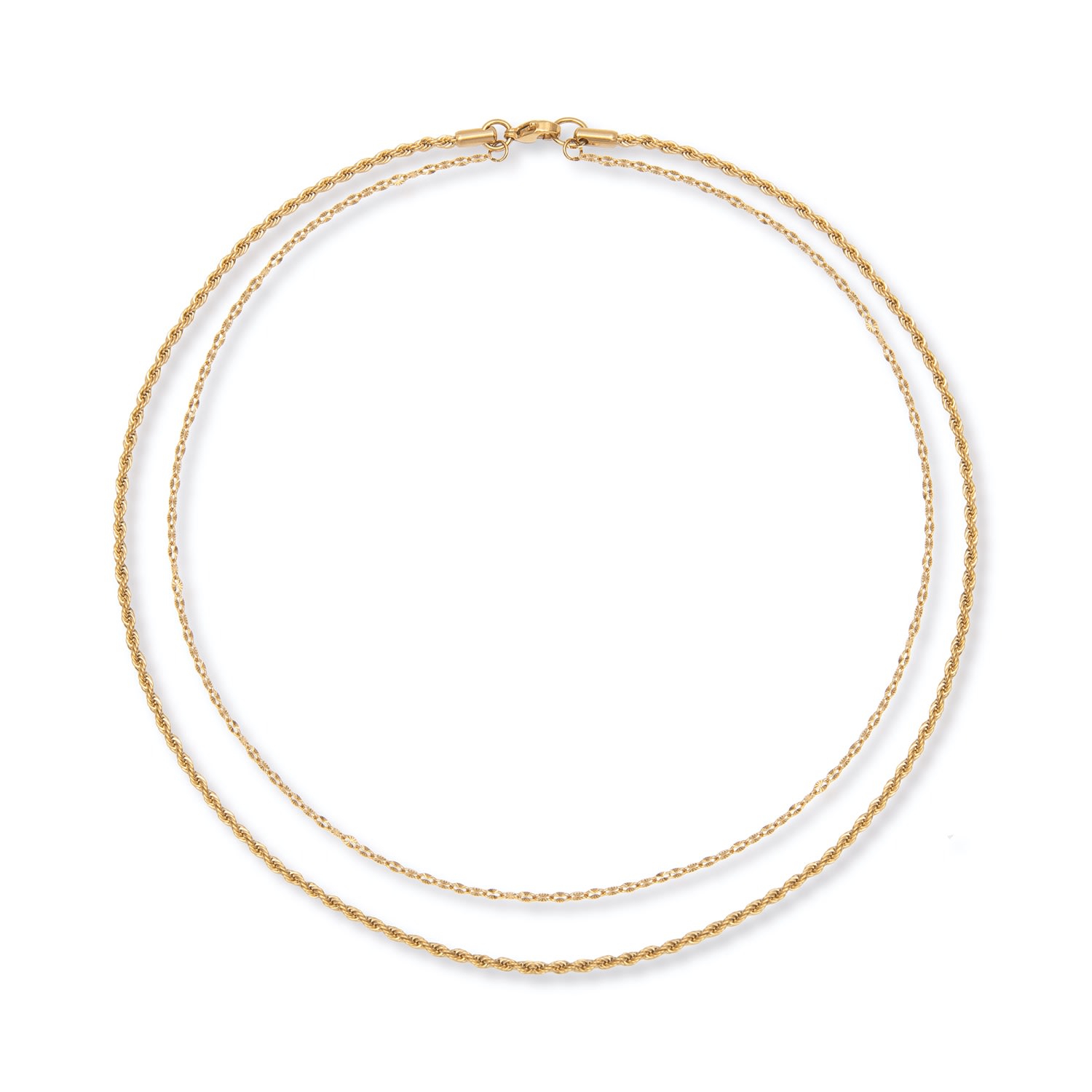 A Weathered Penny Women's Gold Contrast Layered Necklace In Gold