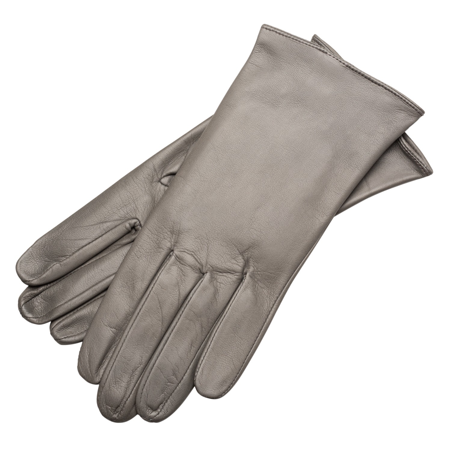 1861 Glove Manufactory Shield & Style - Men's Nappa Leather Gloves In Grey In Grey