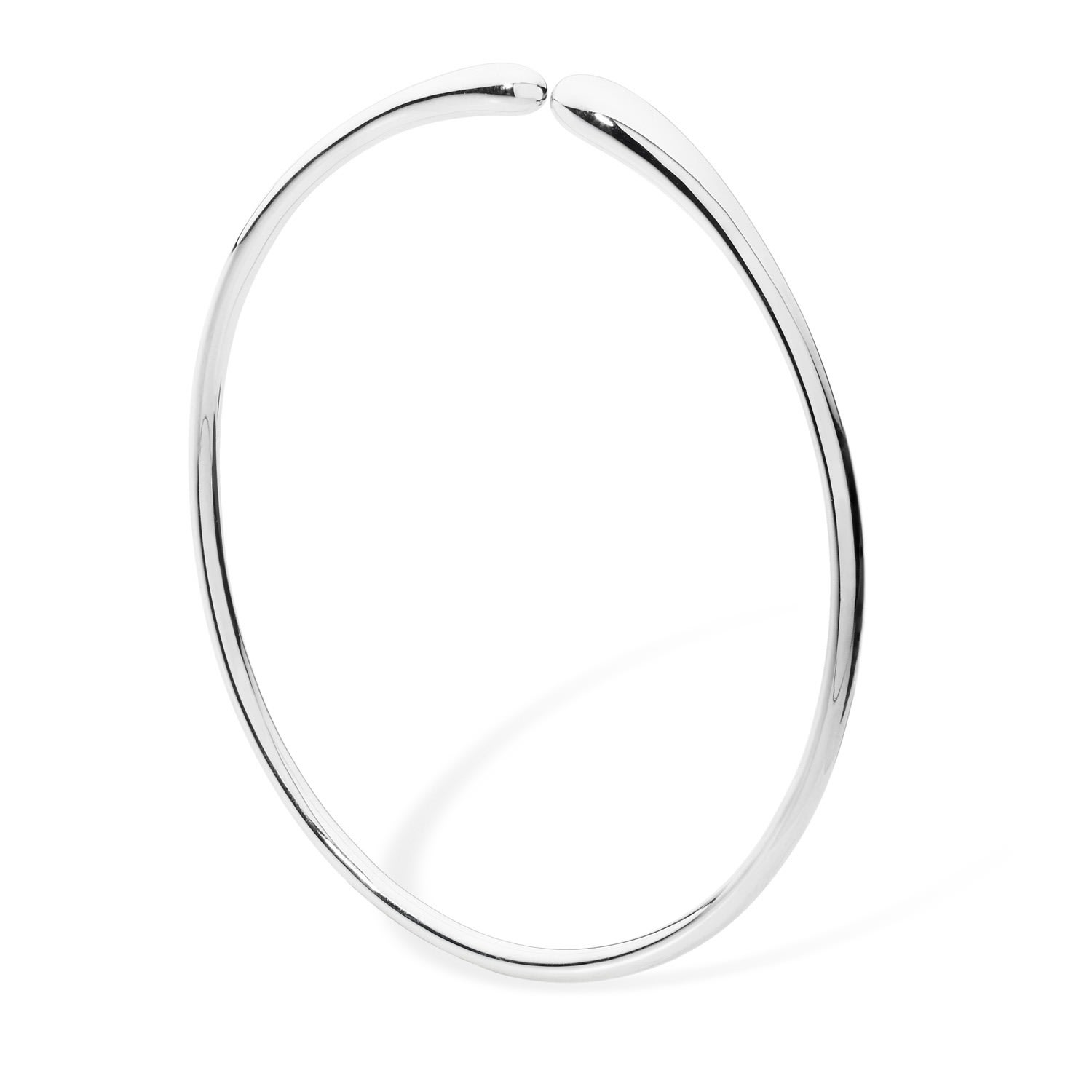 Lucy Quartermaine Women's Sterling Silver Open Drop Bangle In Silver