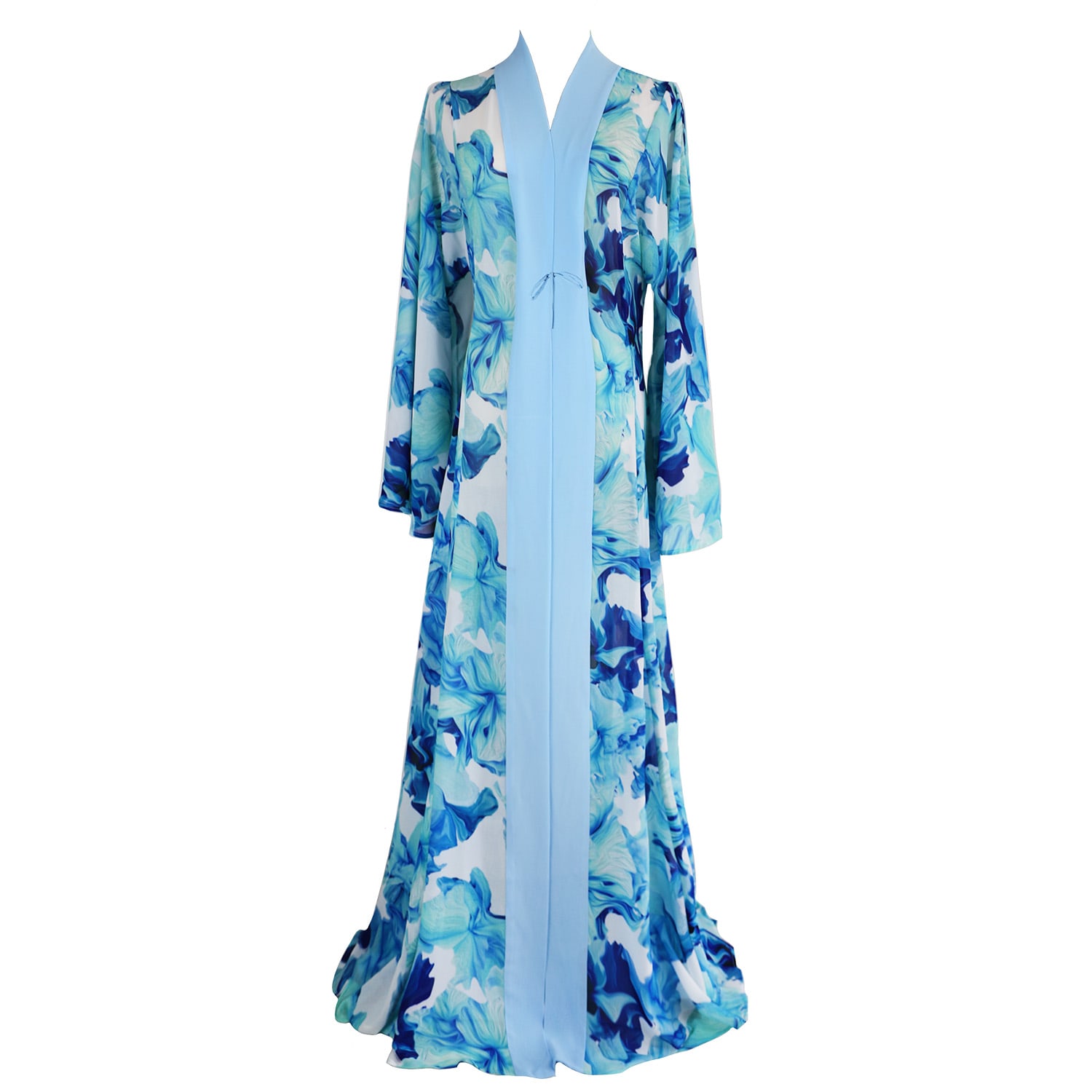 Women's Carol Kimono Turquoise Blue | Extra Small | Ak Royalty Resortwear