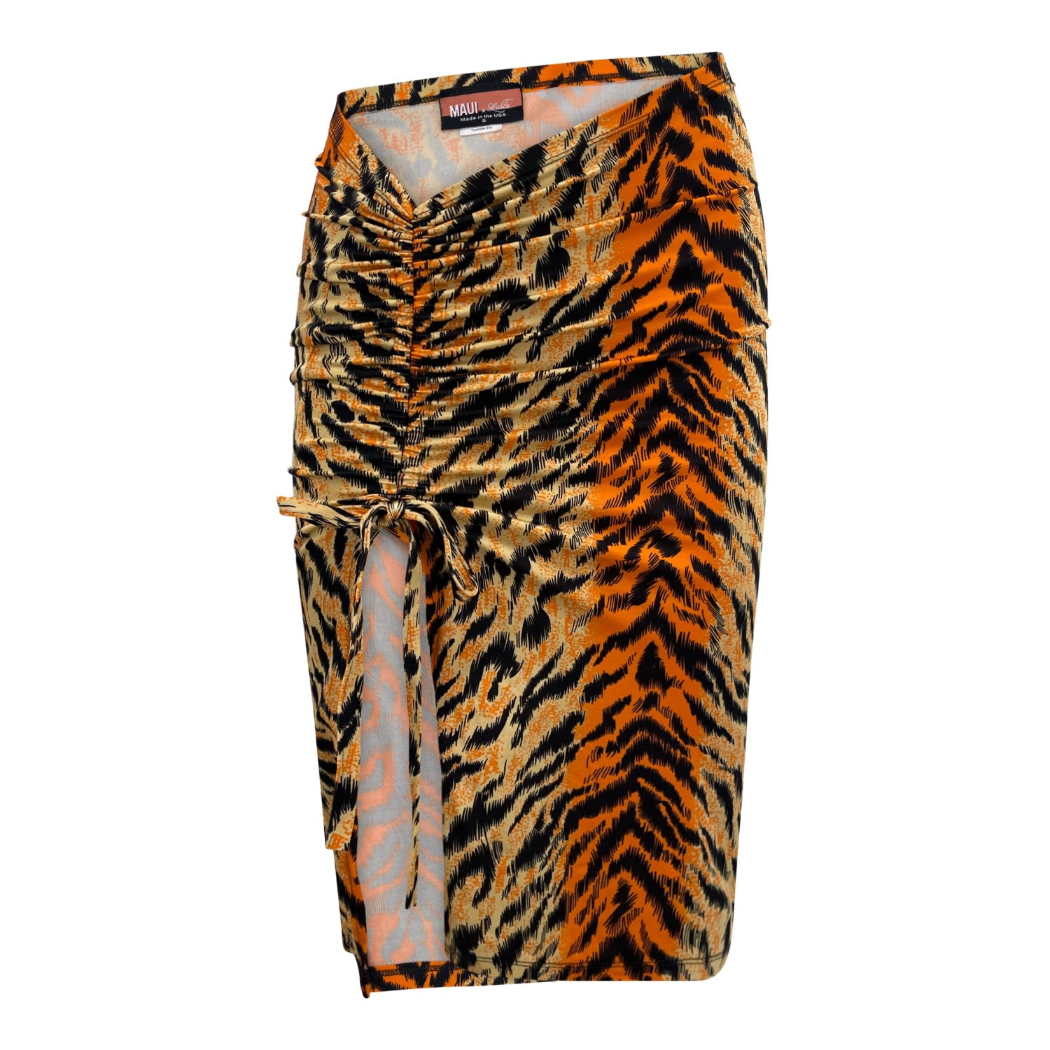 Maui X Lolita Women's Tora Tiger Print Drawstring Swim Skirt