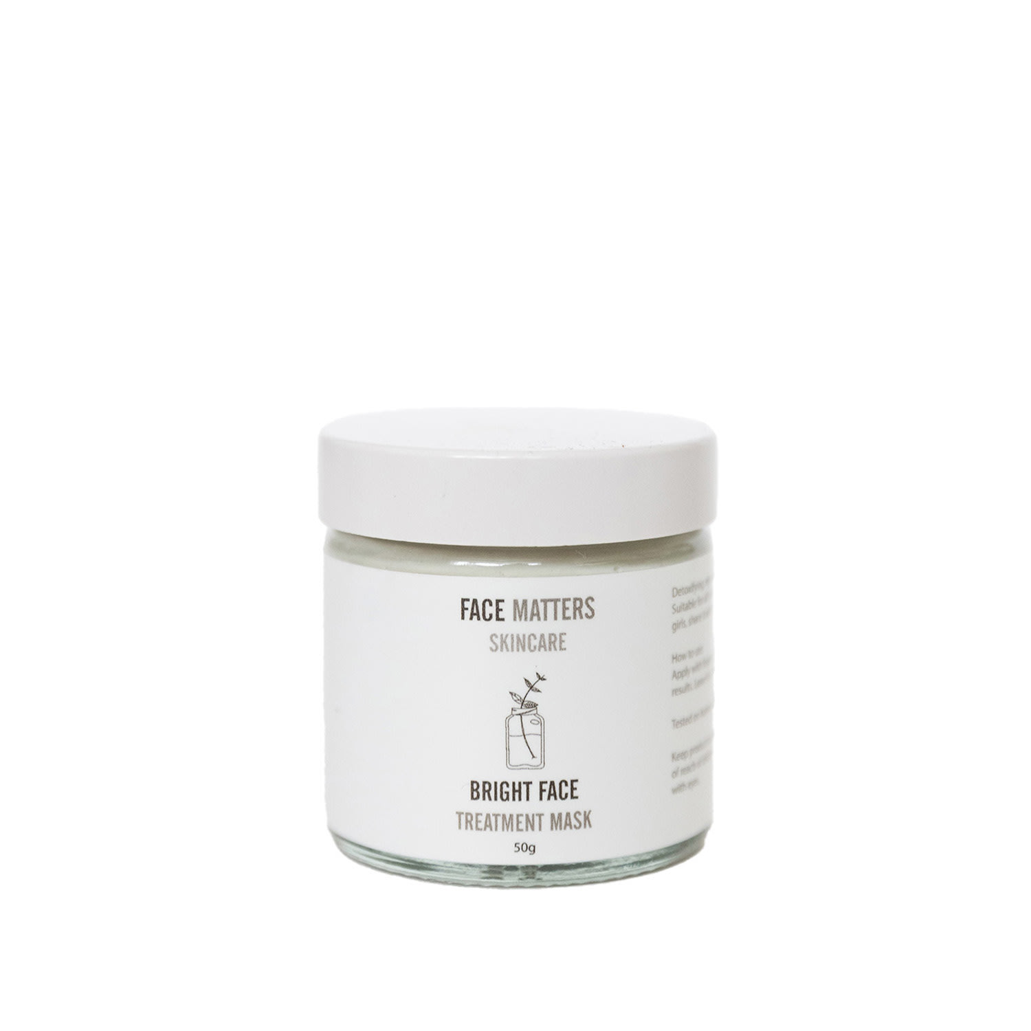 Neutrals Bright Face Detoxifying Clay Face Mask One Size Face Matters Skincare