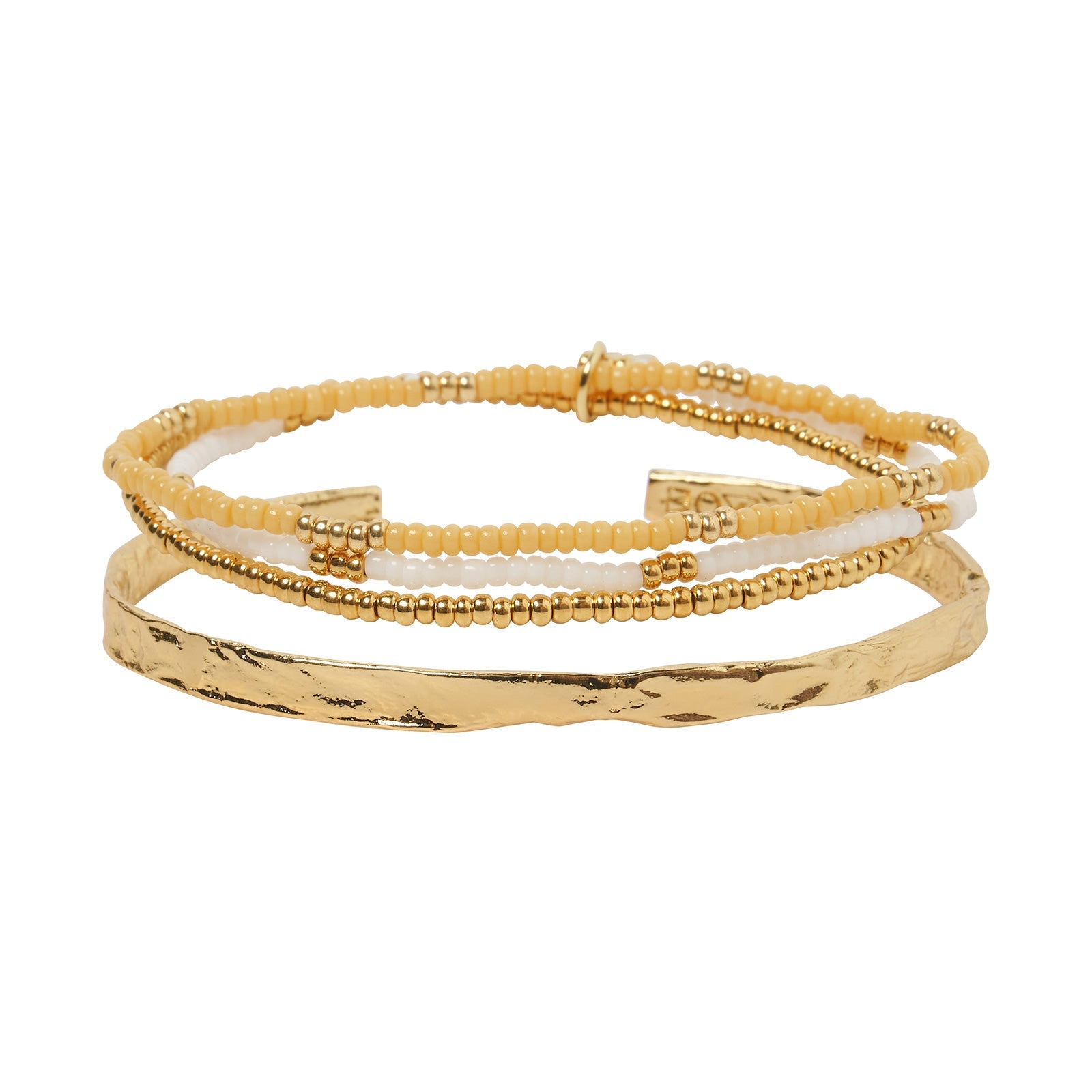 Women’s Gold / Yellow / Orange Sunshine Bracelet Stack - Mango Arms of Eve