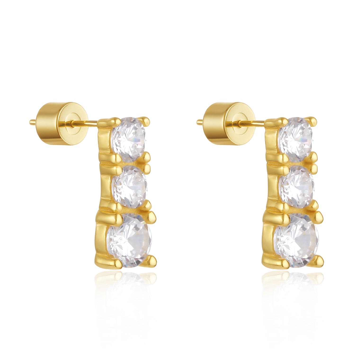 The Perfect Hoop Women's Gold The Starlight Drop Stud