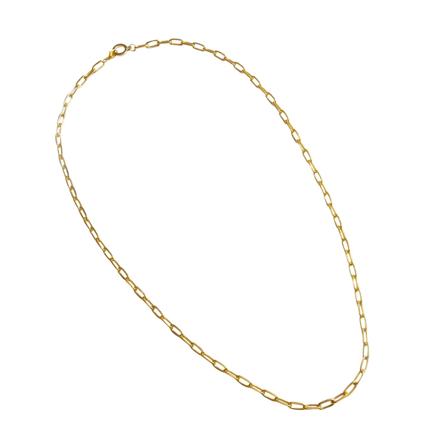 Outofoffice Women's Modern Chain A Necklace Gold Link Layering Chain Link Chains