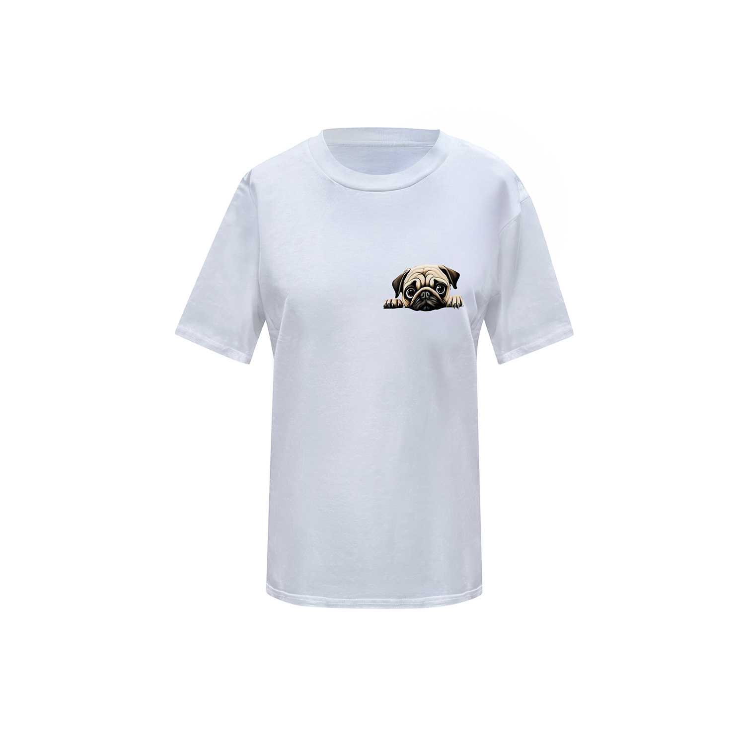 Toma Women's Dog Lover White T-shirt Number Thirteen In White