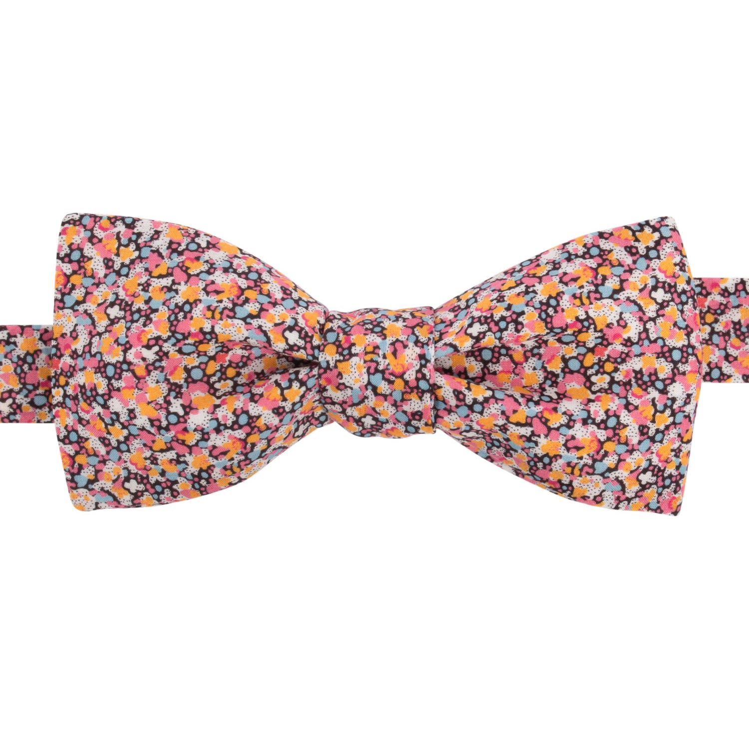 Le Colonel Men's Pink Liberty Orange Pepper Bow Tie In Pink