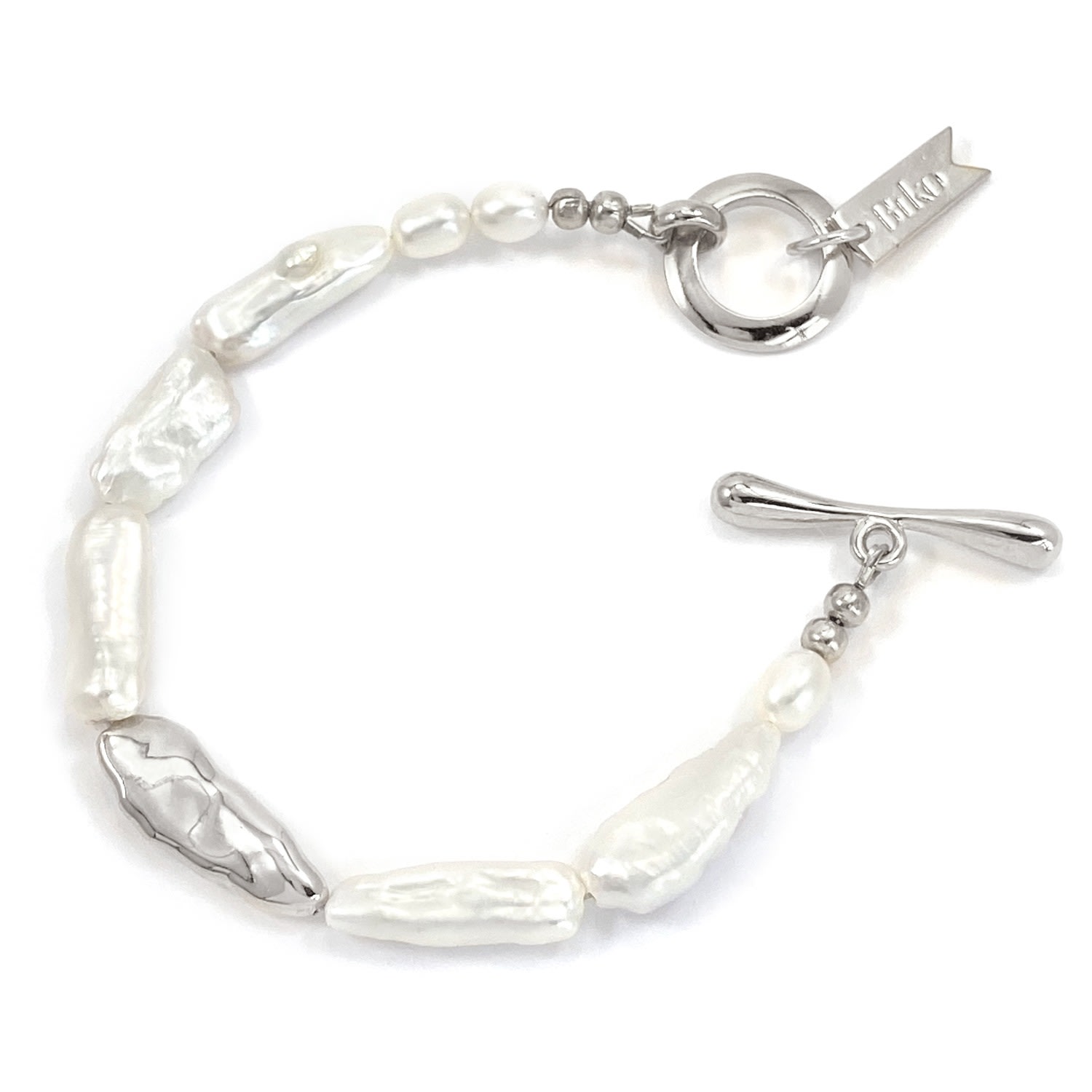 Women’s Elle Pearl Bracelet Silver Biko