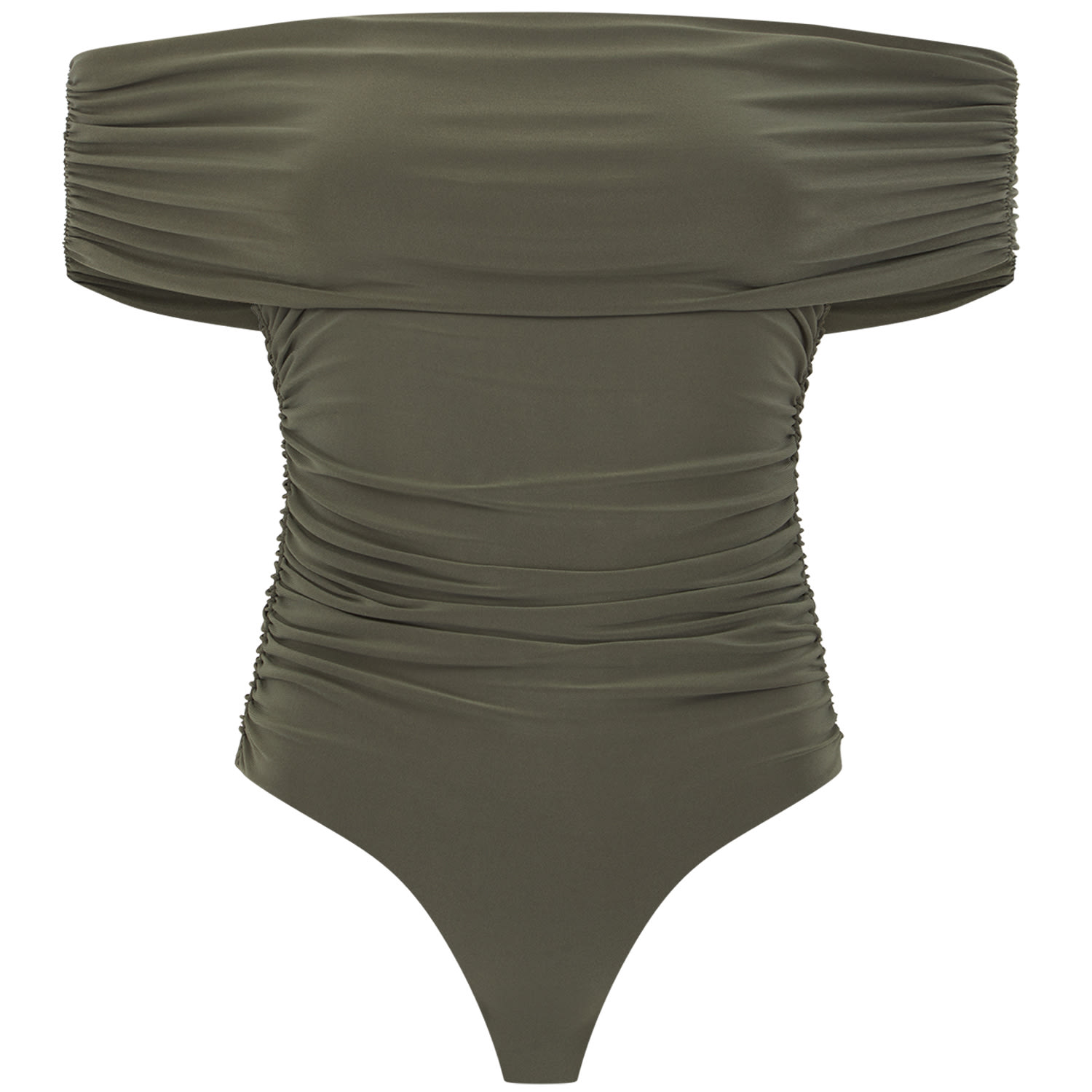 Celestine & Mae Women's Gabbro Bodysuit In Cypress Green In Green