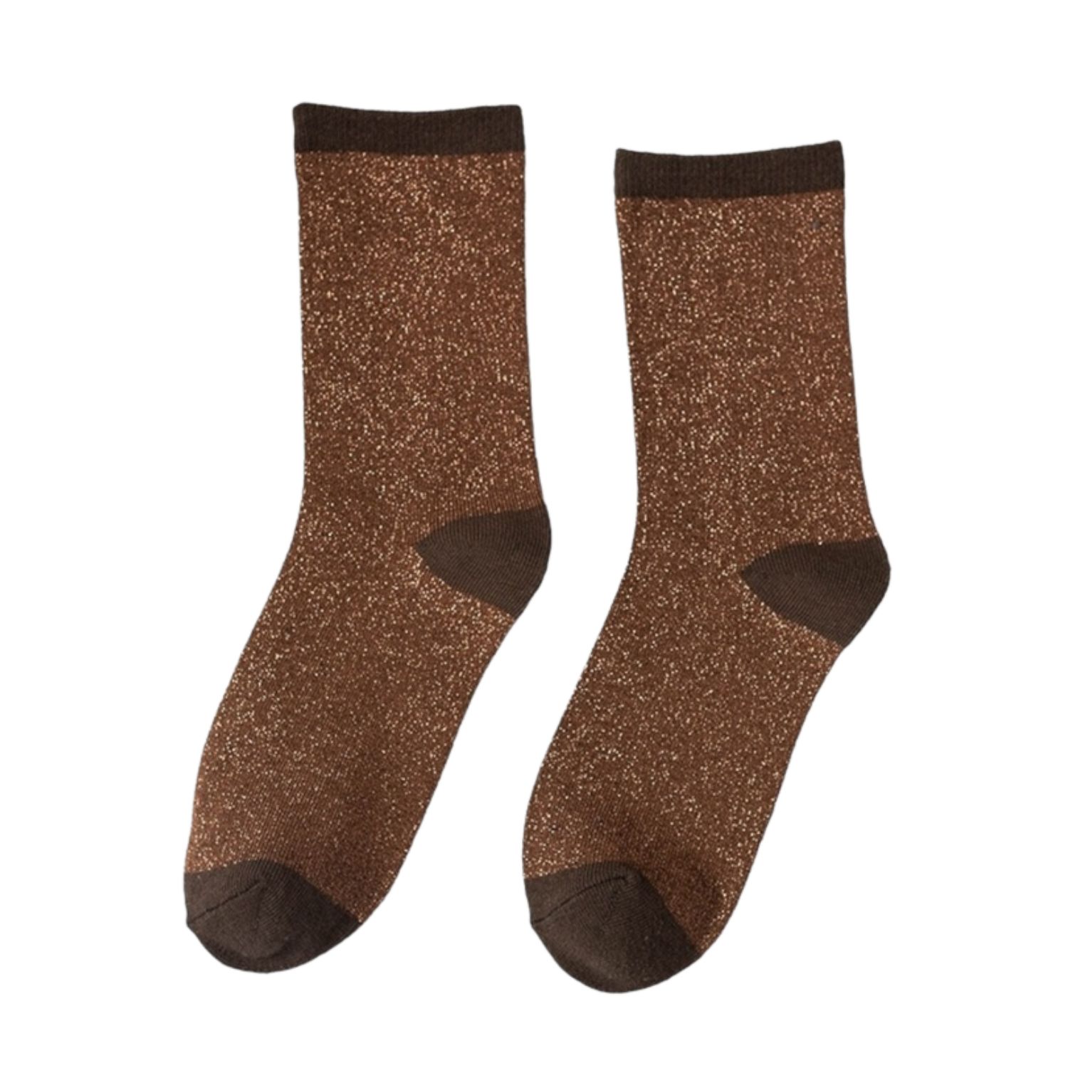 High Heel Jungle By Kathryn Eisman Women's Lurex Trouse Sock - Brown In Brown