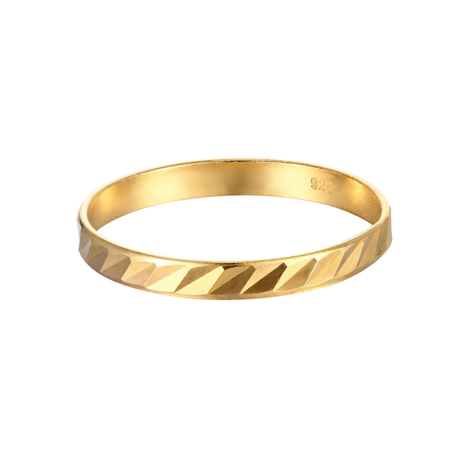 Women’s 22Ct Gold Vermeil Engraved Stacking Ring Seol + Gold