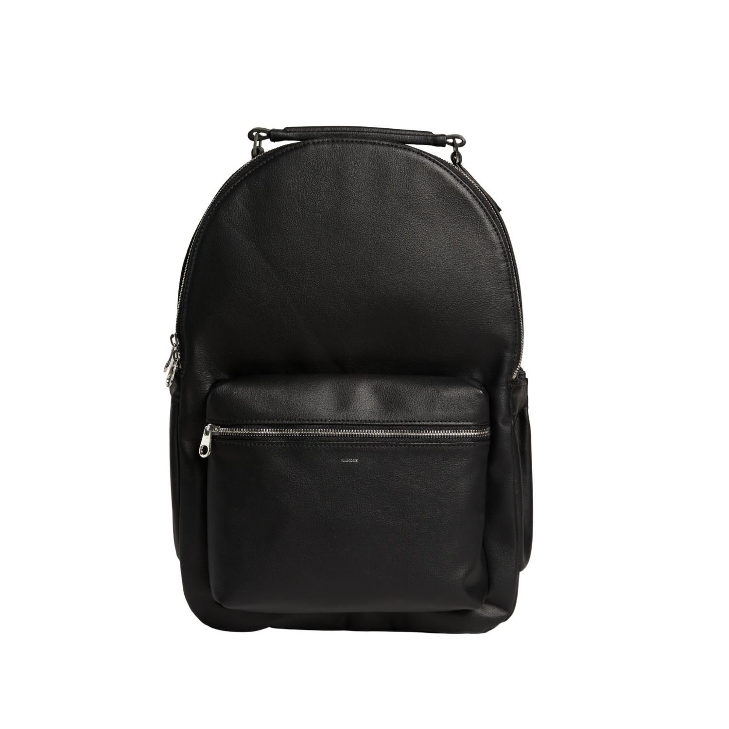 Allegorie Women's Apple Leather Backpack - Black & Seaglass
