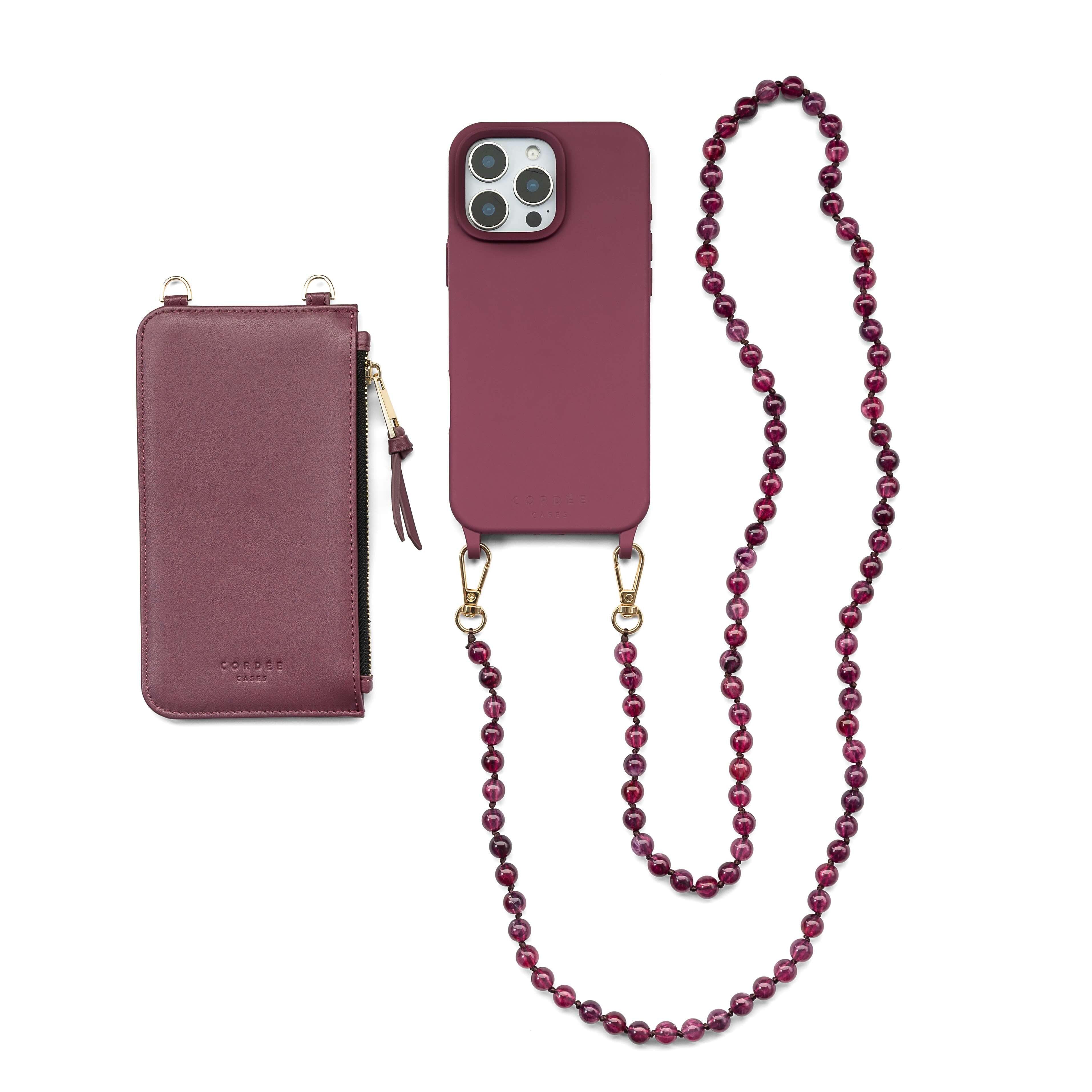 Cordée Cases Scarlett 3-piece Crossbody Phone Case Set Burgundy / Red