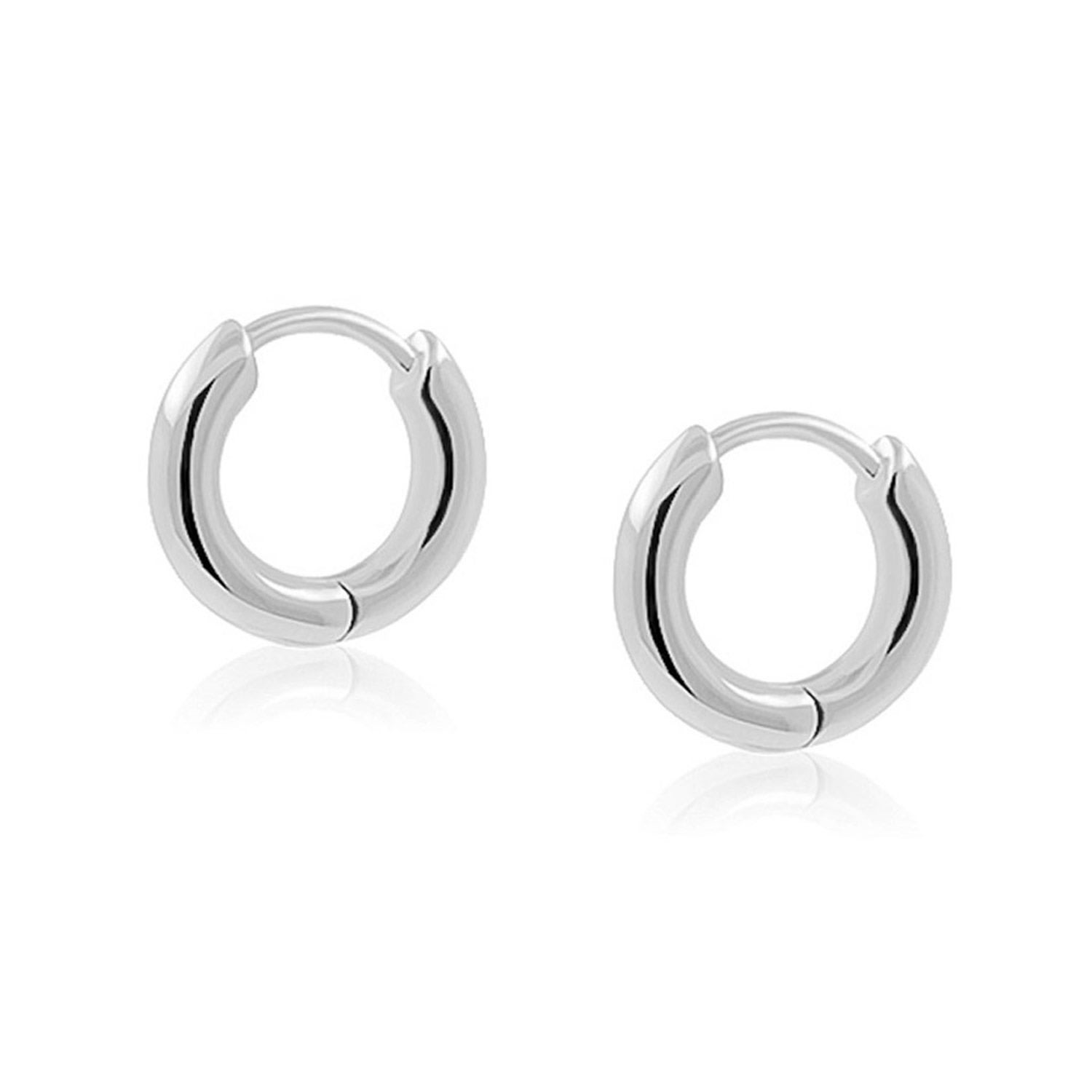 Cote Cache Women's Bold Huggie Hoop Earrings Silver In Silver