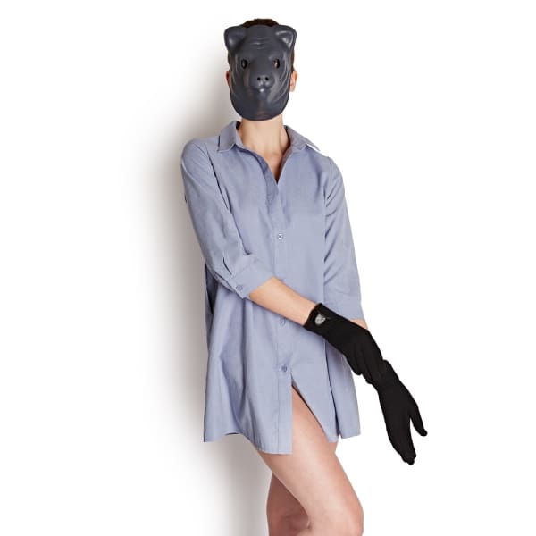 GIZELLE RENEE Sandy Sue Black Wool Gloves With Black Speckle Wool