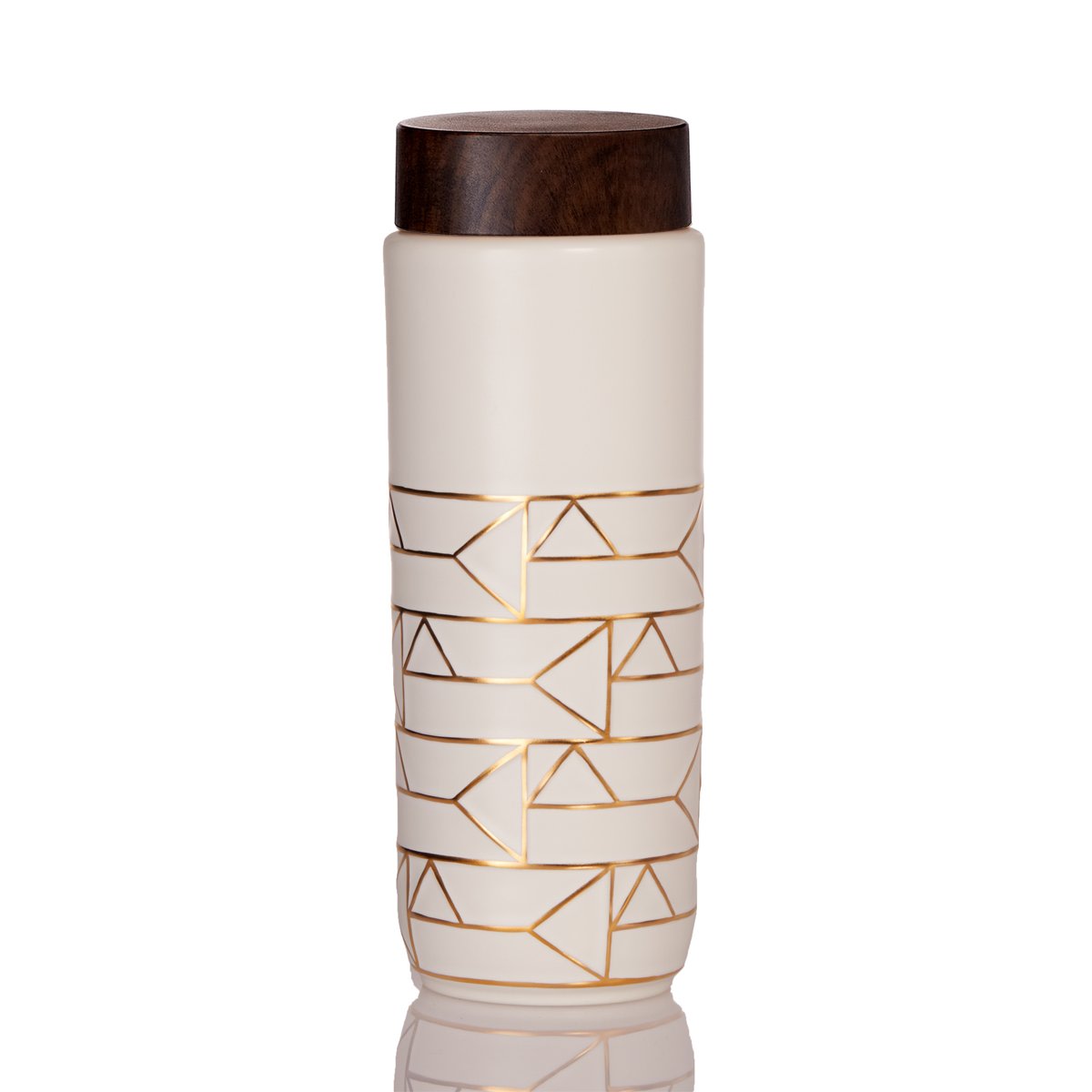 Gold / White The Alchemical Signs Gold Travel Mug 16 Oz Acera