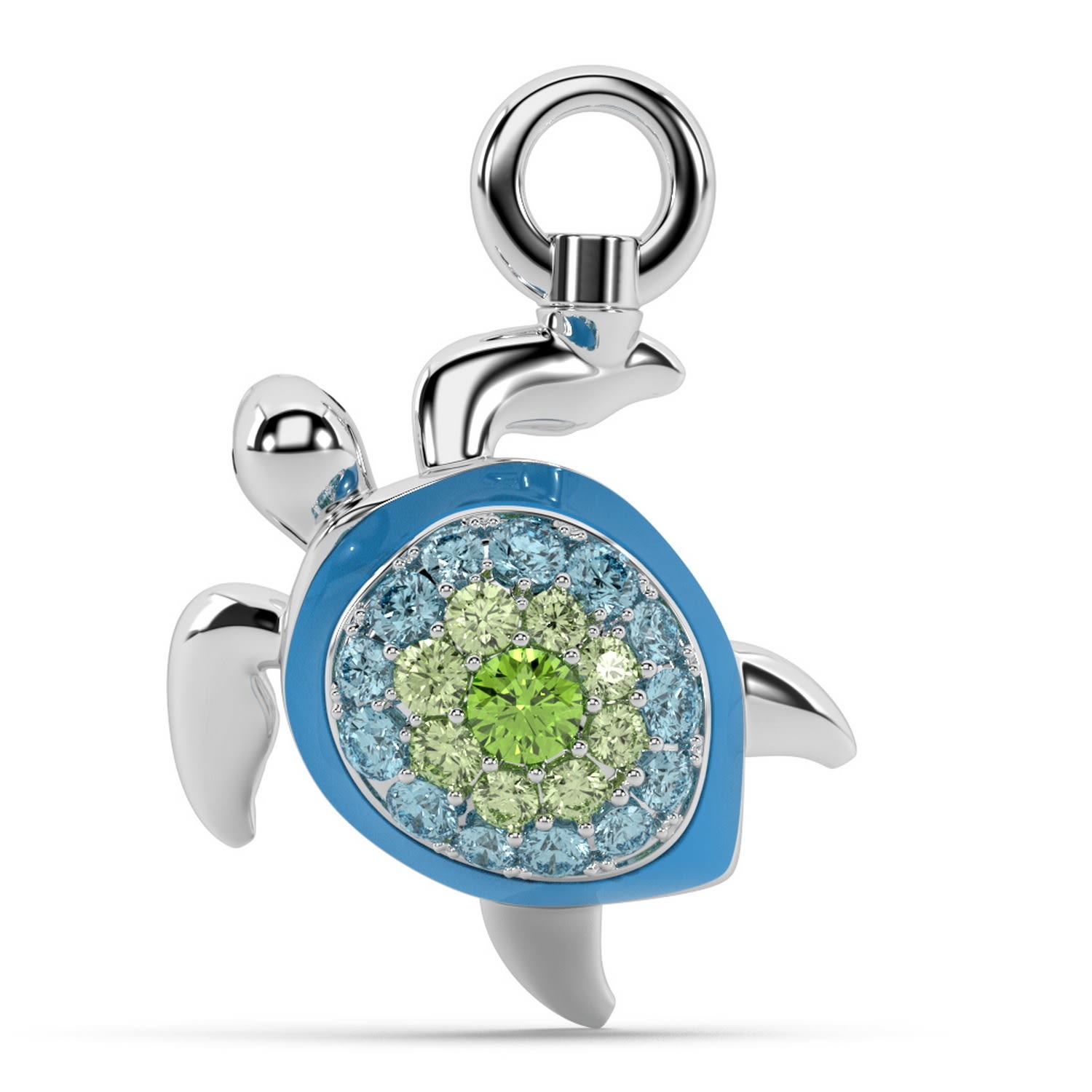 Oni Fine Jewelry Women's Silver The Gentle Turtle Charm